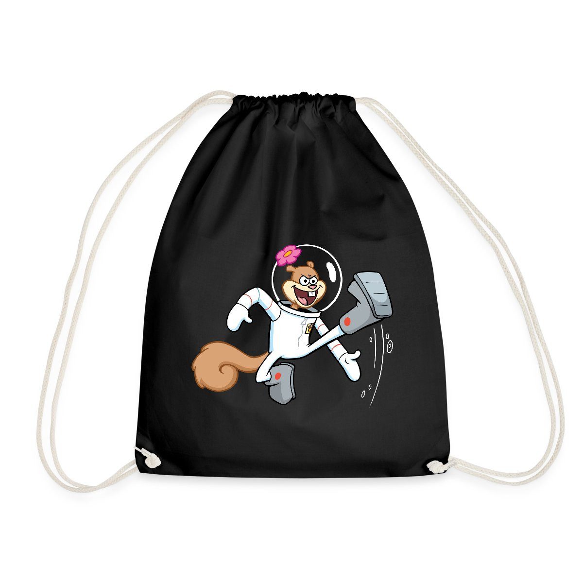 Turnbeutel Spongebob Schwammkopf Sandy Cheeks Design Turnbeutel