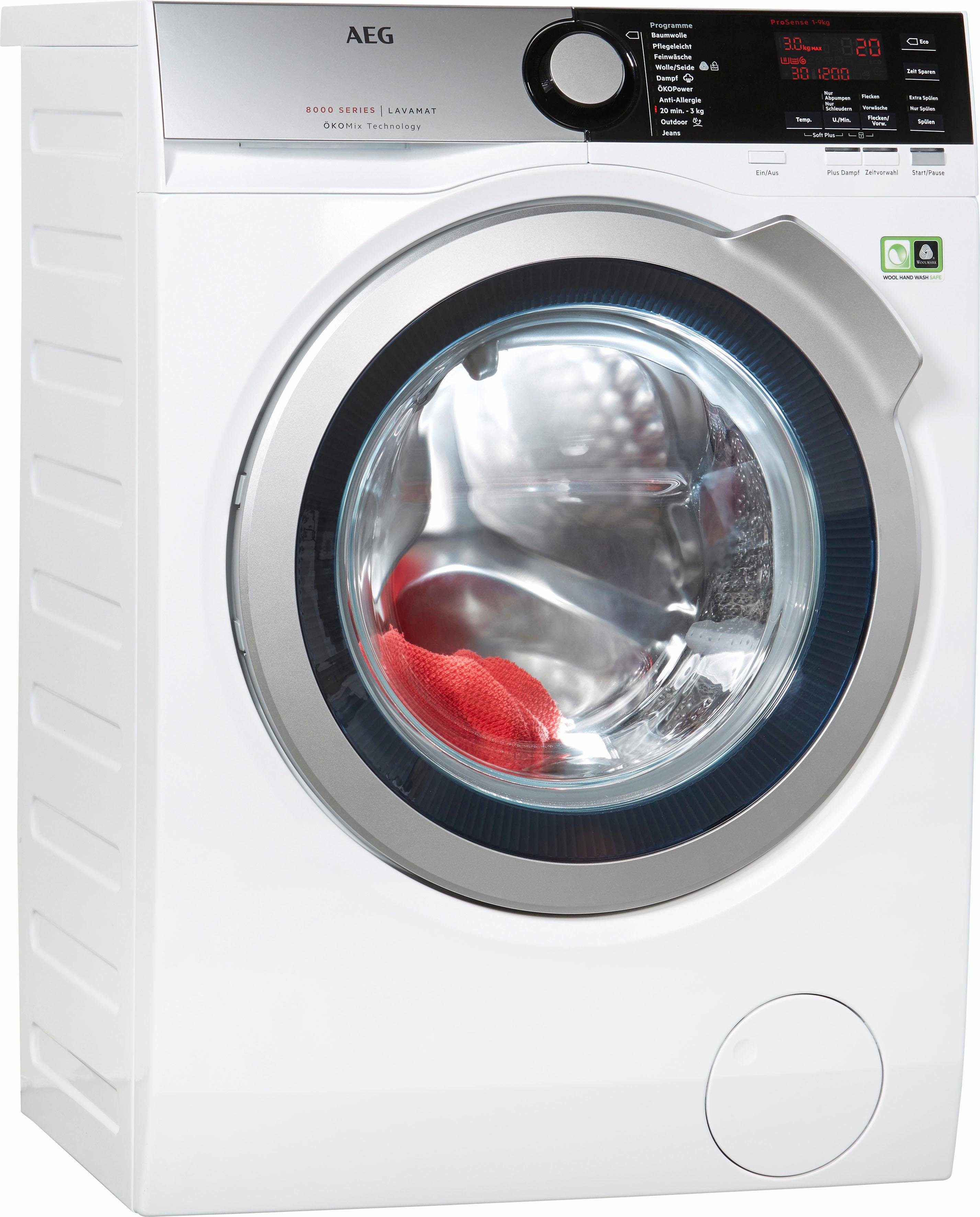 AEG Waschmaschine L8FE69OkoM, 9 kg, 1600 U/Min OTTO