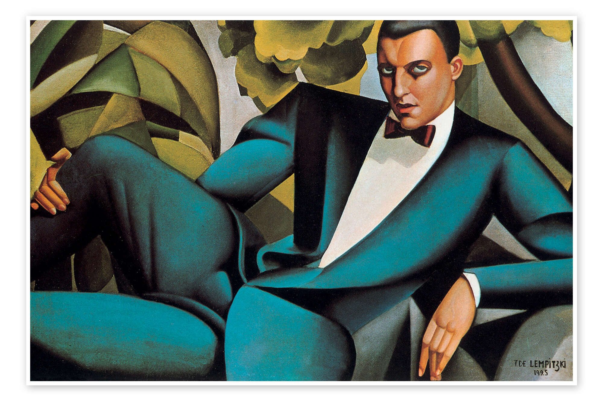 Posterlounge Wandbild Portrait des Marquis d'Afflitto, Tamara de Lempicka, erhältlich als Poster, Leinwandbild, Wandsticker oder Acrylglasbild
