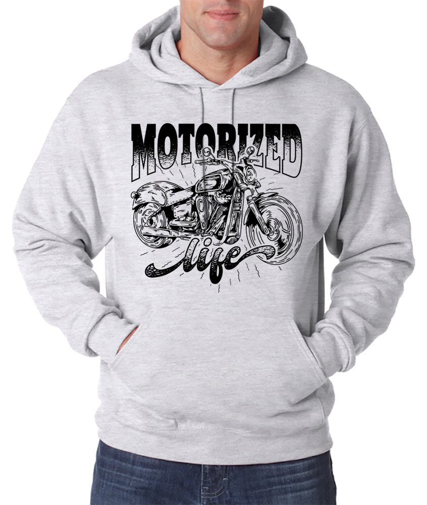 Kapuzenpullover Motorized life Herren Hoodie Pullover