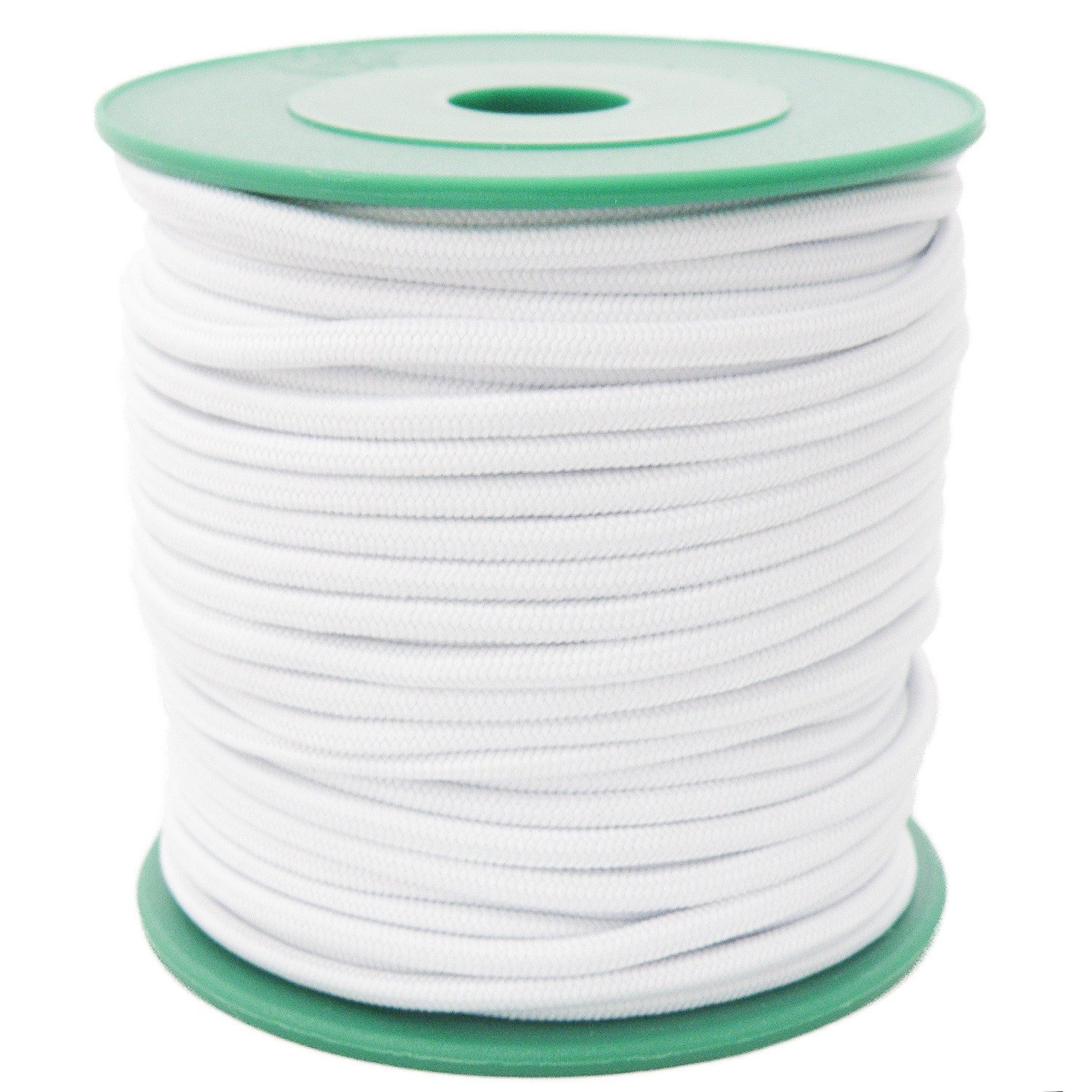 maDDma Gummiband Gummikordel 25m x Ø 3mm Gummischnur Gummiband Bekleidungsgummi, weiß