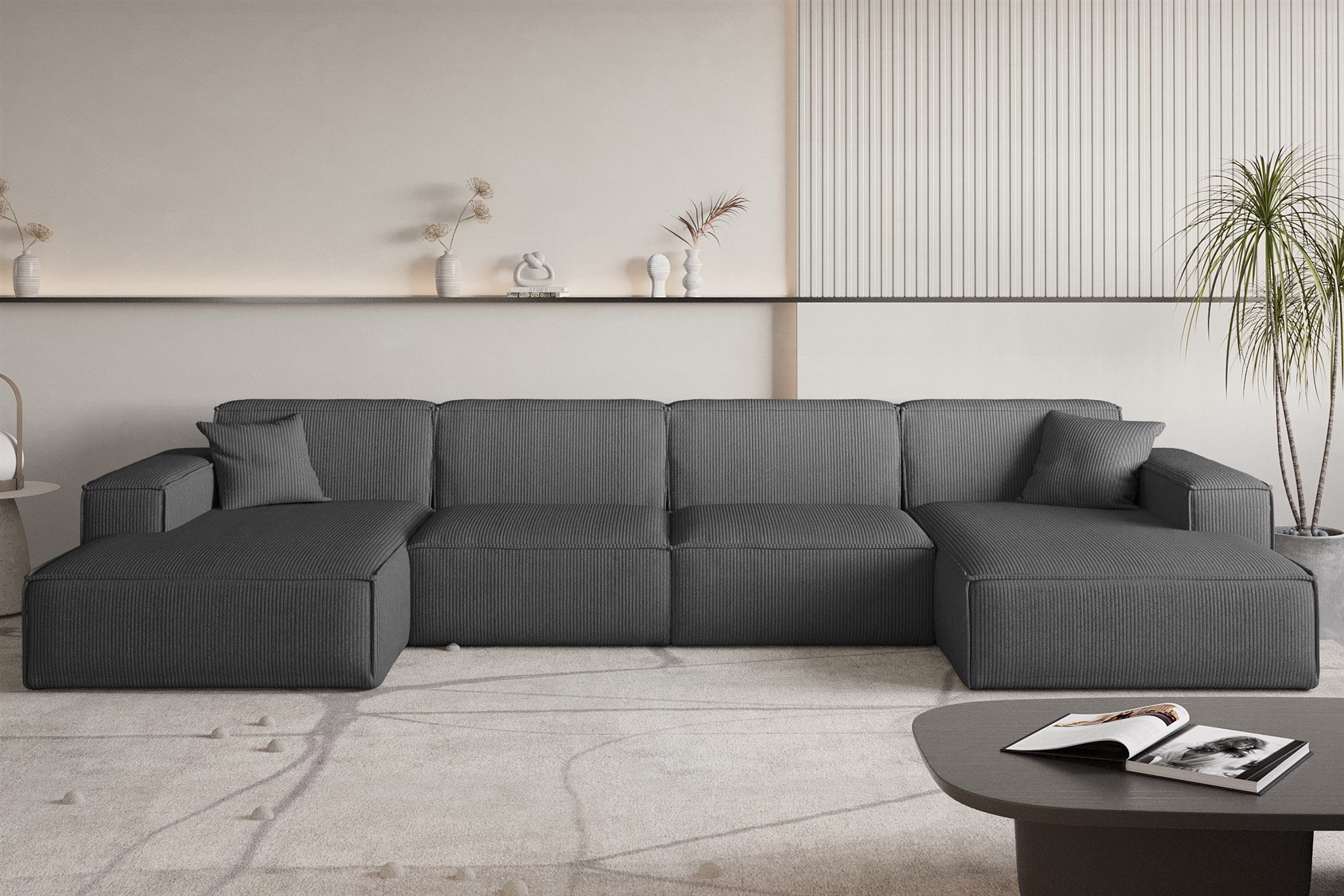 Fun Möbel Wohnlandschaft Sofa U-Form CELES günstig online kaufen