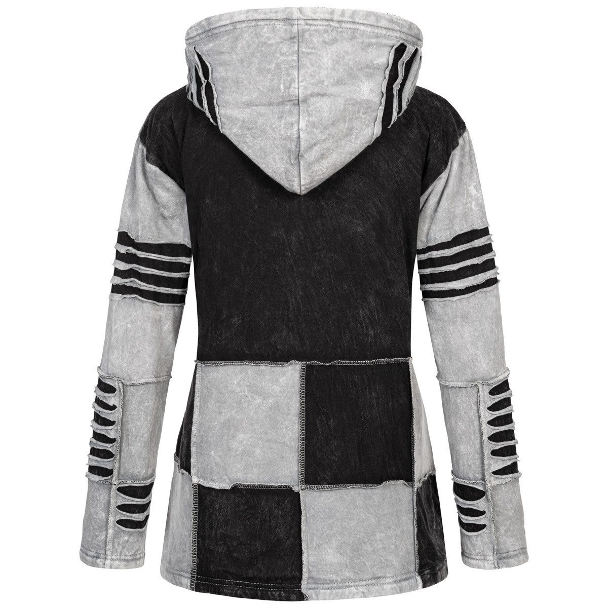 RennerXXL Fleecejacke Ankerglut Nepalliebe Damen Patchwork Jacke - Handarbeit – Bild 4 von 5
