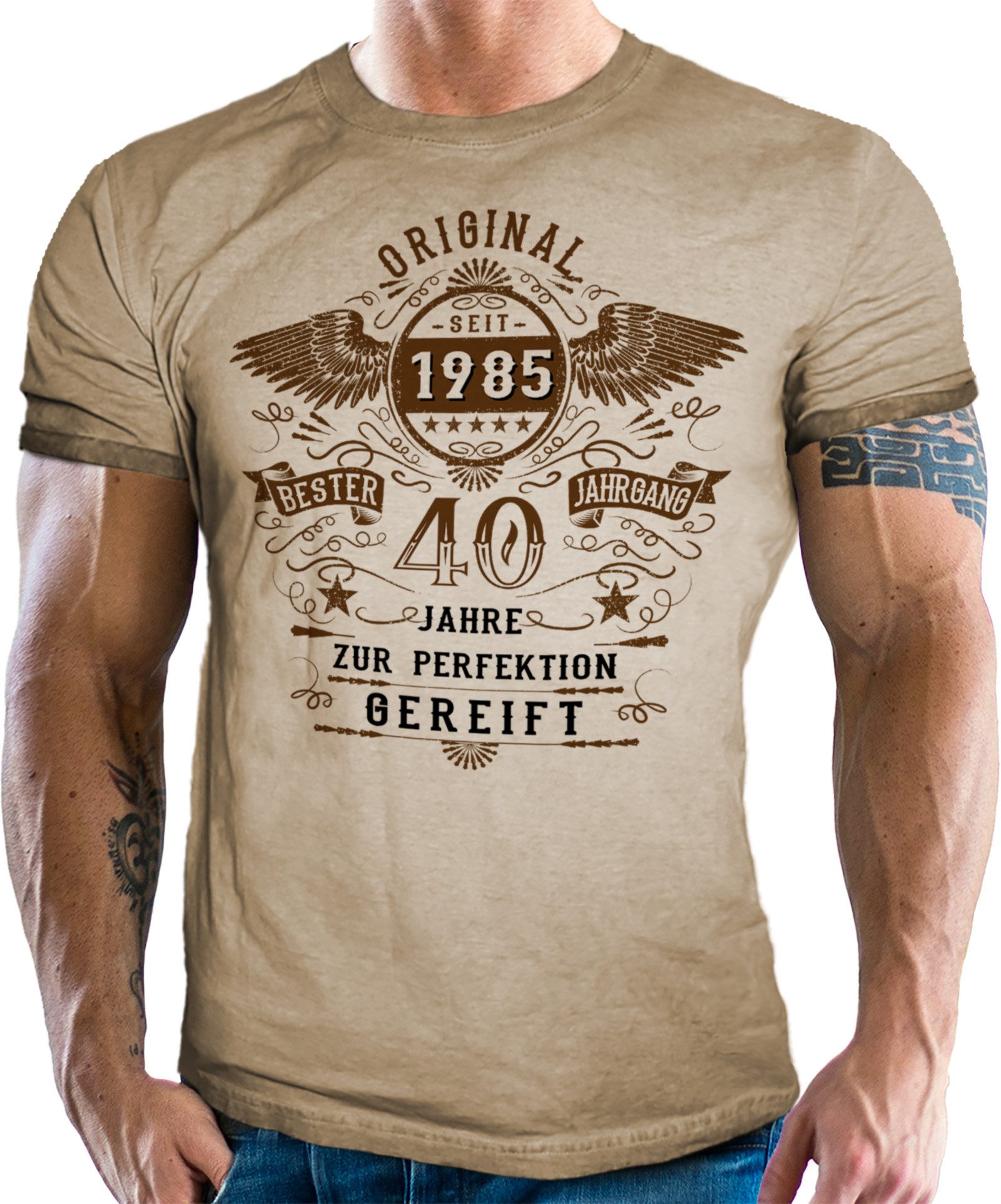 LOBO NEGRO® Print-Shirt zum 40. Geburtstag günstig online kaufen