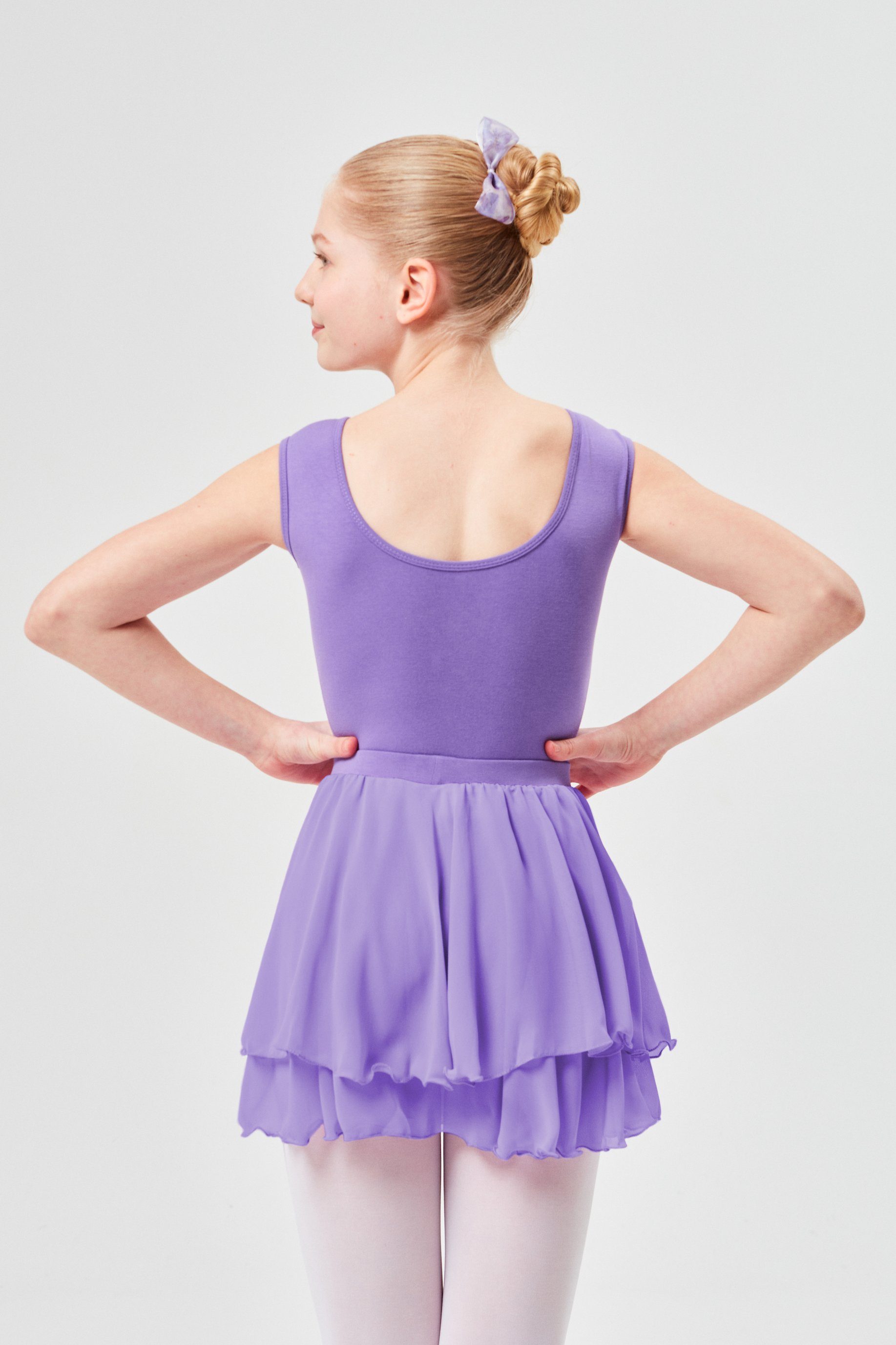 tanzmuster Schlupfrock Ballettrock Elli aus Chiffon zum Reinschlüpfen fürs Kinder Ballett