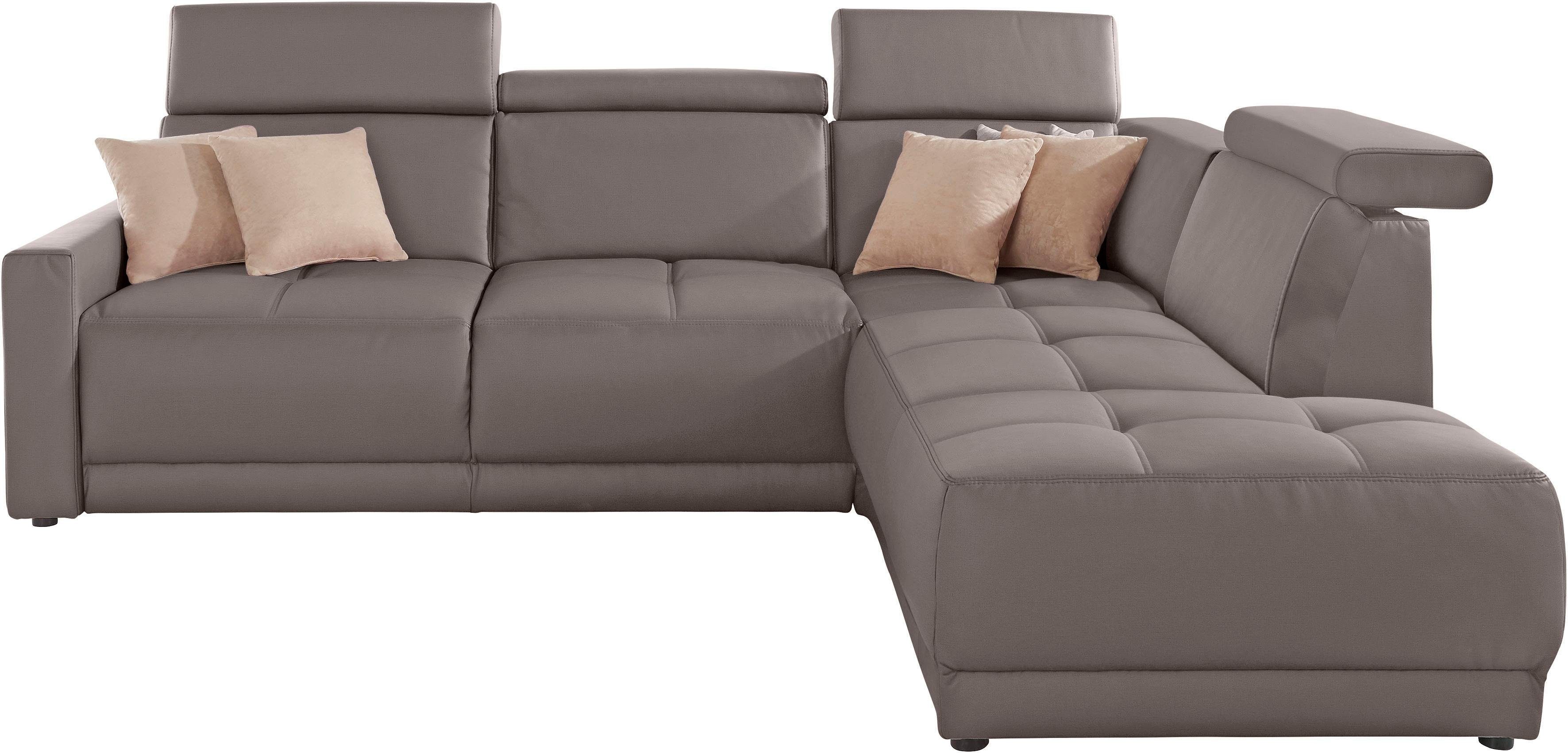 DOMO collection Ecksofa "Ava, moderne Sitzheftung mit toller Doppelnaht, ko günstig online kaufen