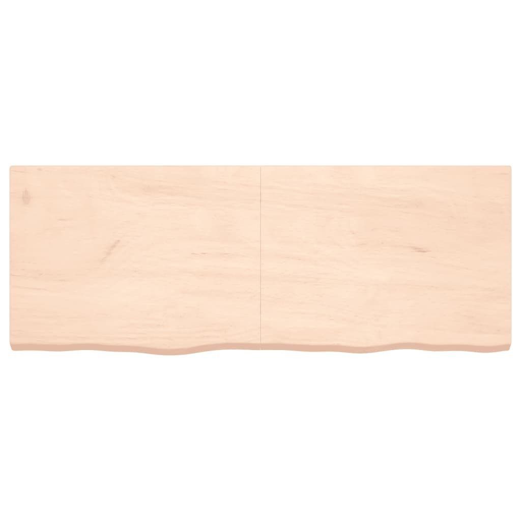 Massivholz furnicato Eiche Tischplatte Unbehandelt 160x60x(2-6) cm