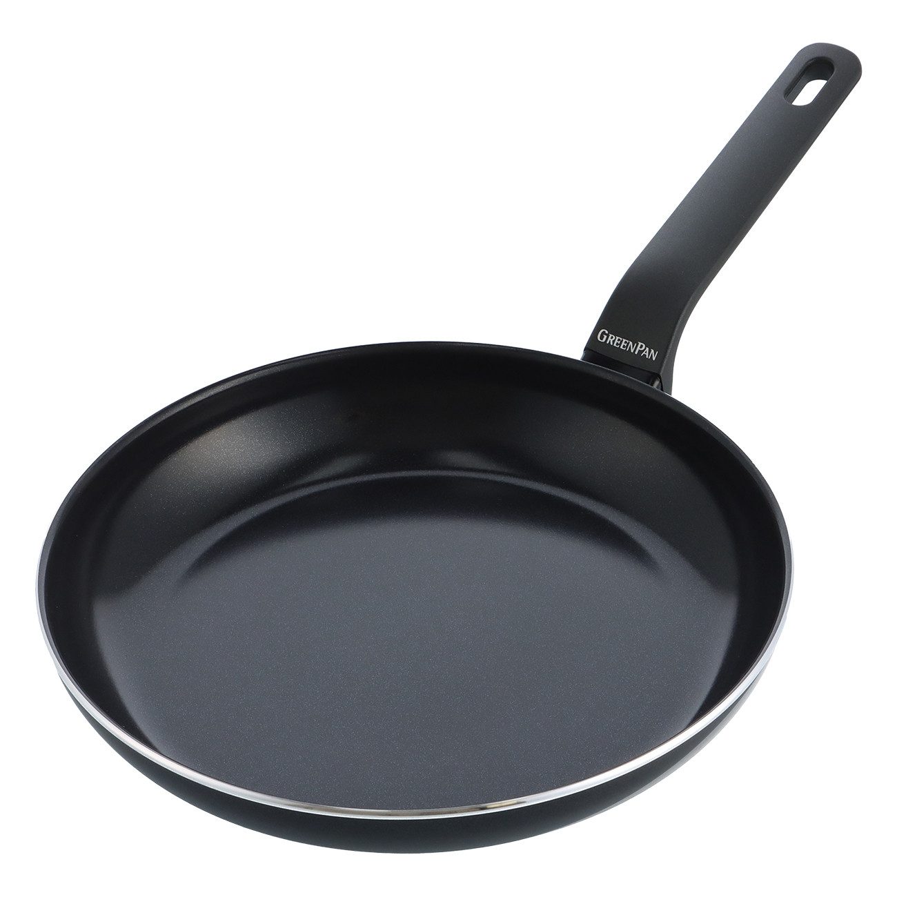 GREENPAN Bratpfanne Essence schwarz Bratpfanne Antihaft Edelstahl spülmaschinenfest, Aluminium, Kratzfest, langlebig, Induktion, Backofengeeignet, Ø 30 cm