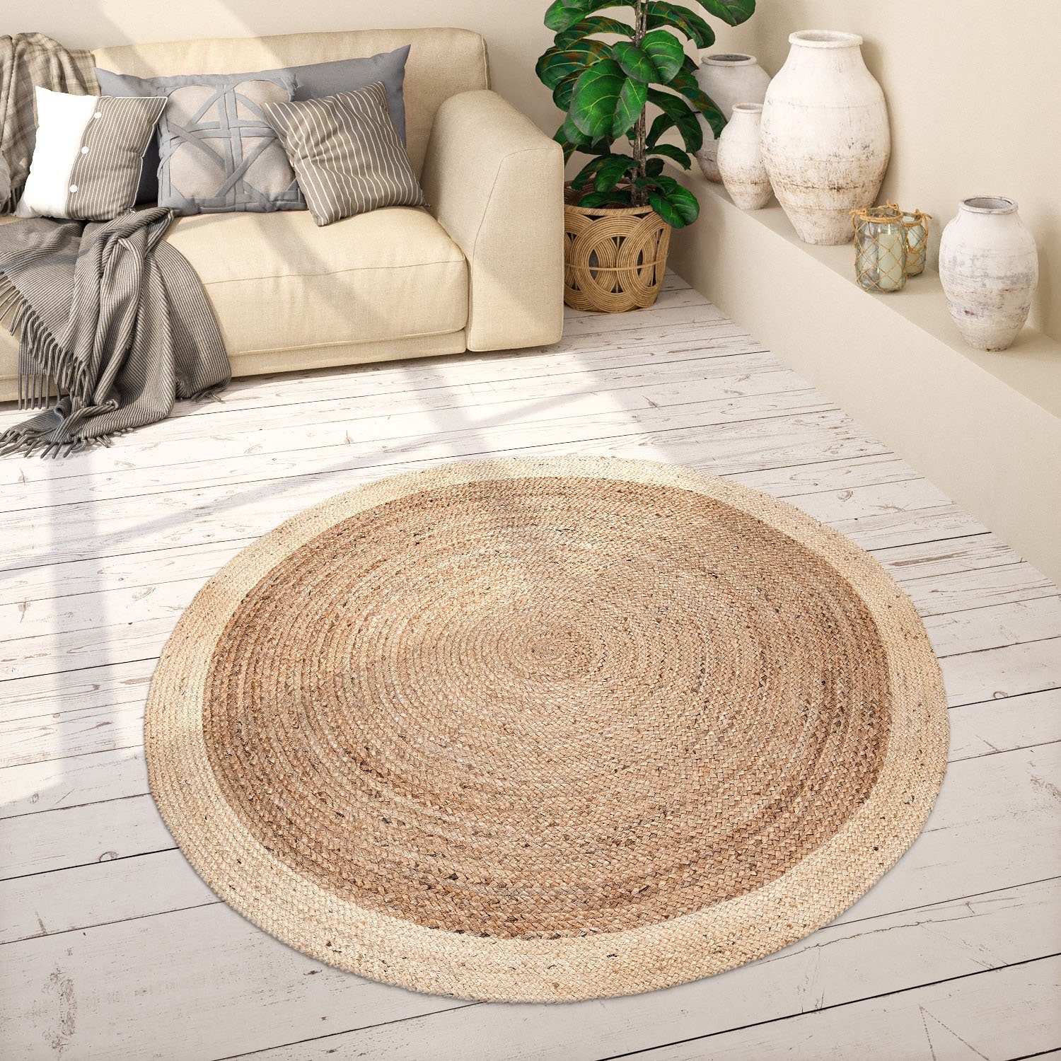 Paco Home Teppich Viborg 594, rund, günstig online kaufen