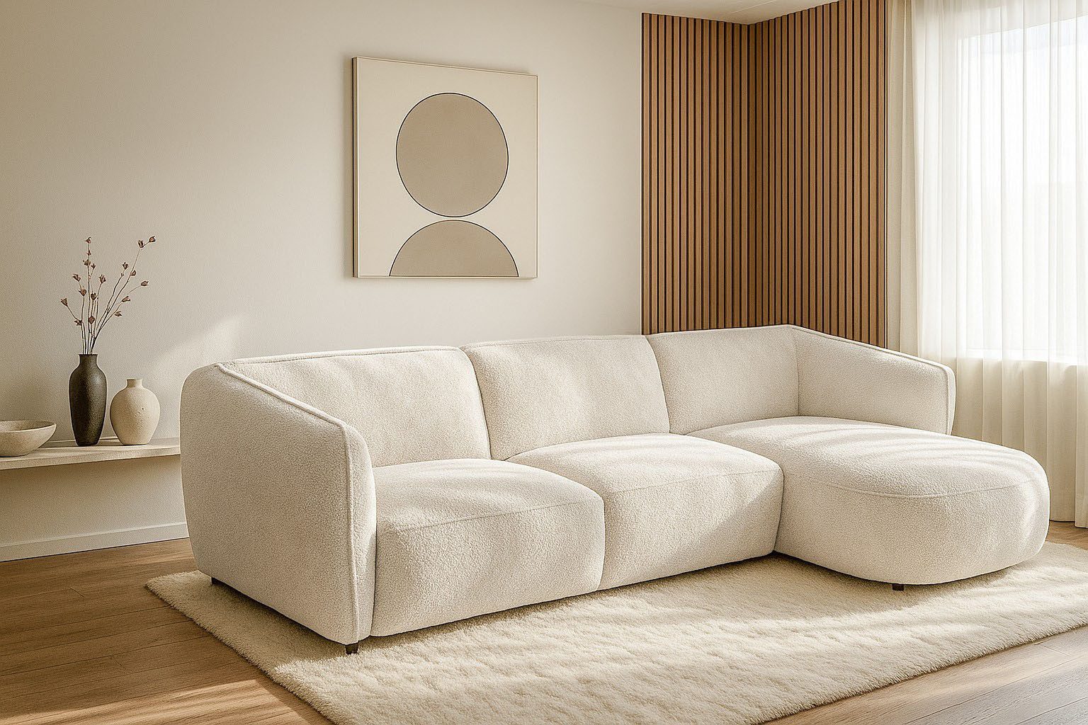 andas Ecksofa Ostrup, schlichtes modernes Design, in verschiedenen Цвета(ов)