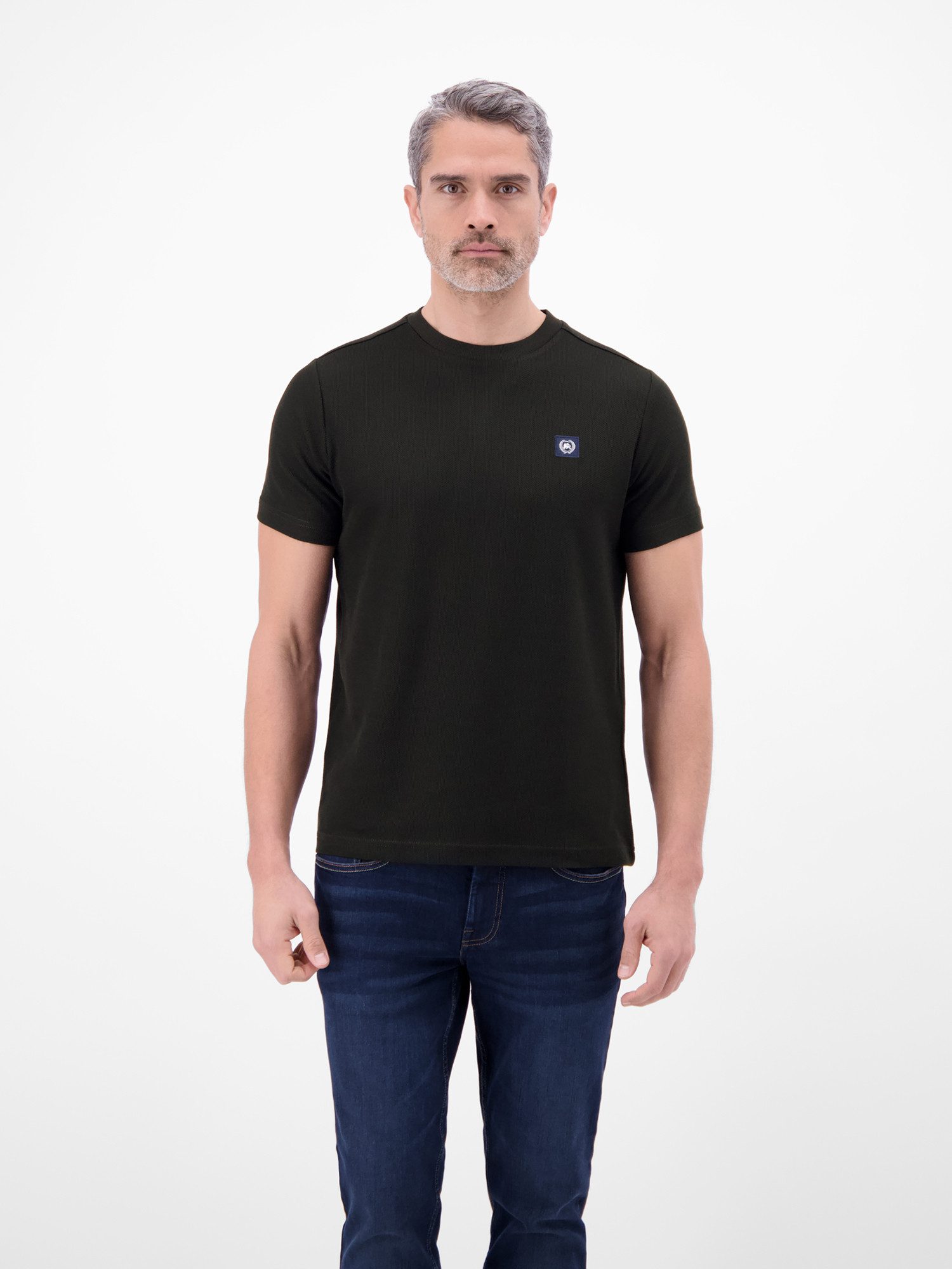 LERROS T-Shirt T-Shirt mit Waffelstruktur aus 100 % Baumwolle günstig online kaufen