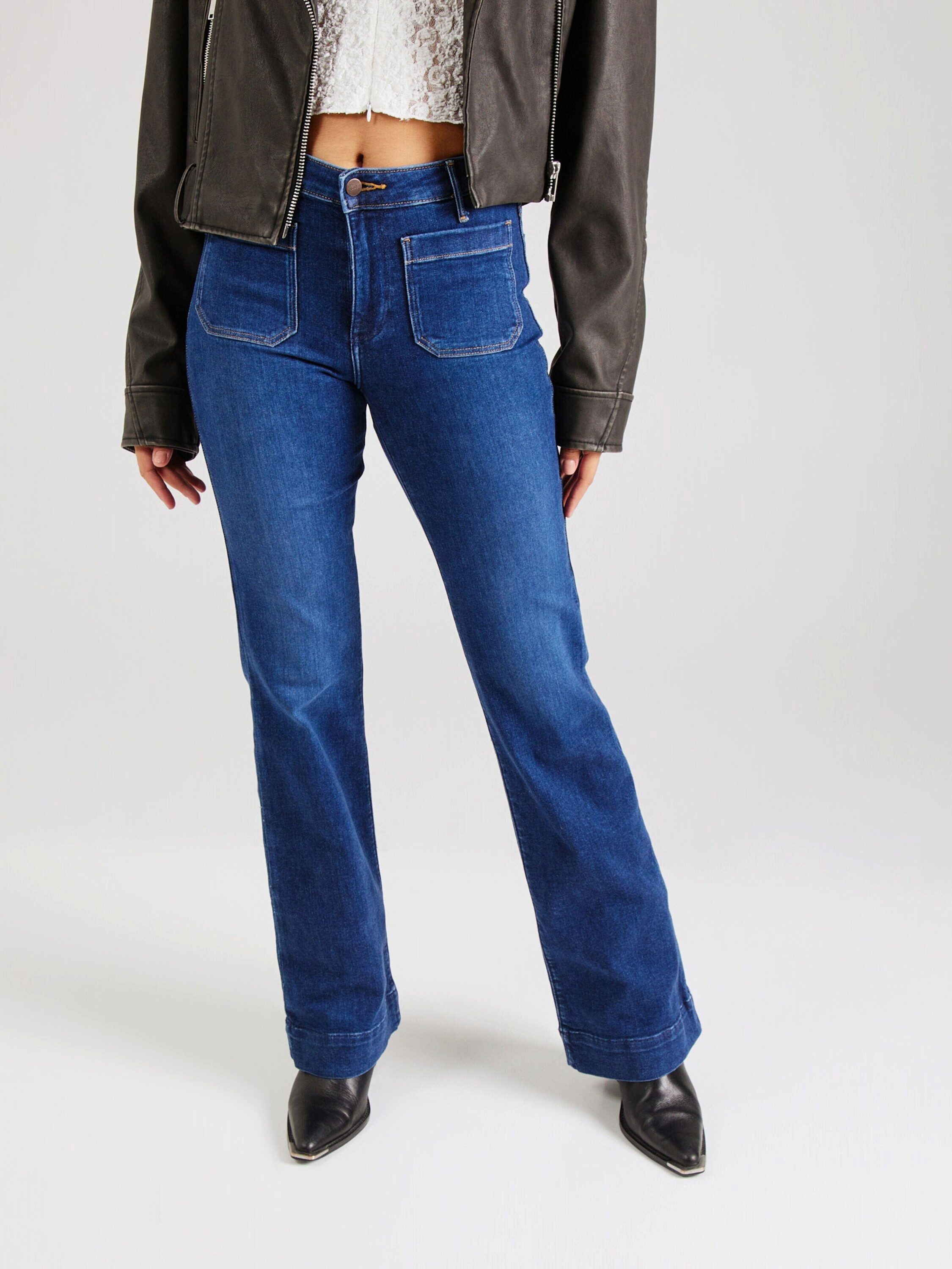 Wrangler Schlagjeans FLARE (1-tlg) Plain/ohne Details