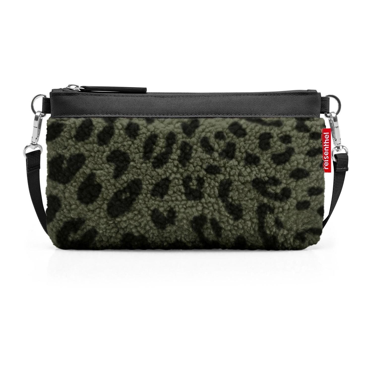 REISENTHEL® Kosmetiktasche MINI POUCH, Olivgrün, Polyester, Teddystoff, mit Schultergurt
