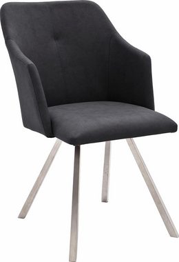 MCA furniture Esszimmerstuhl Madita 4 Fuß Stuhl B-eckig (Set, 2 St), Stuhl belastbar bis max. 140 kg