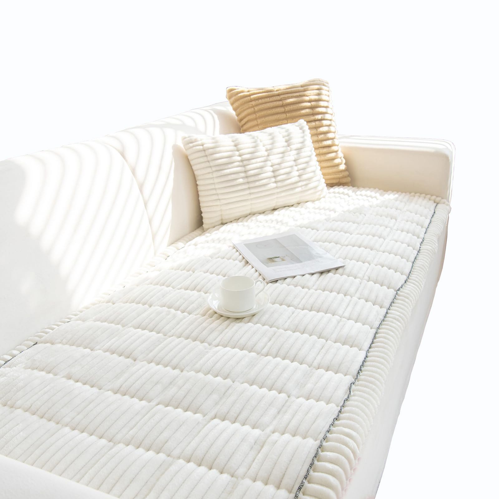 Minicloss Sofaschoner Weiche Flanell Sofa überzug Waschbar - Neue Sitzkisse günstig online kaufen