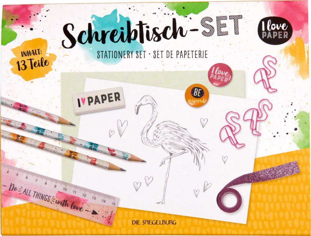 Lernspielzeug Schreibtisch-Set - I love Paper