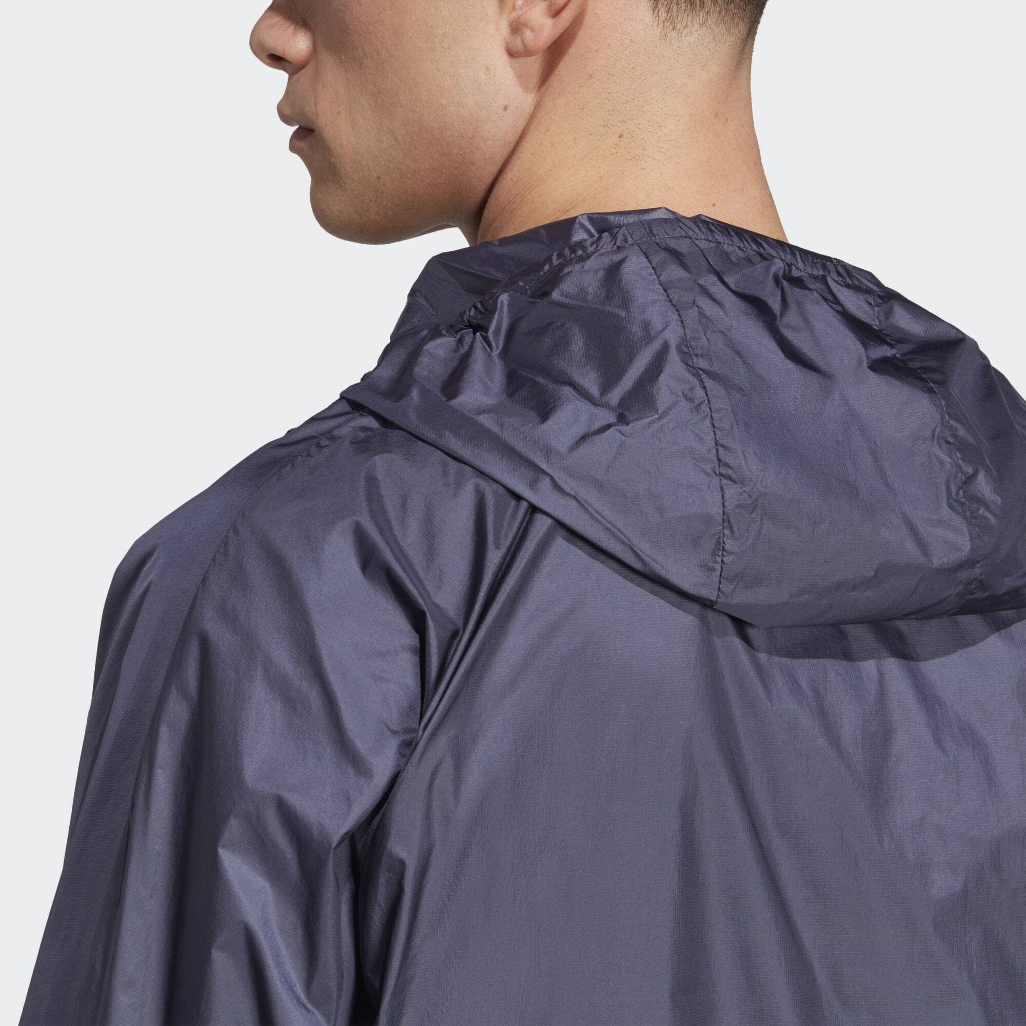 adidas Windbreaker Navy Sportswear Shadow WIND.RDY HOODED ANORAK