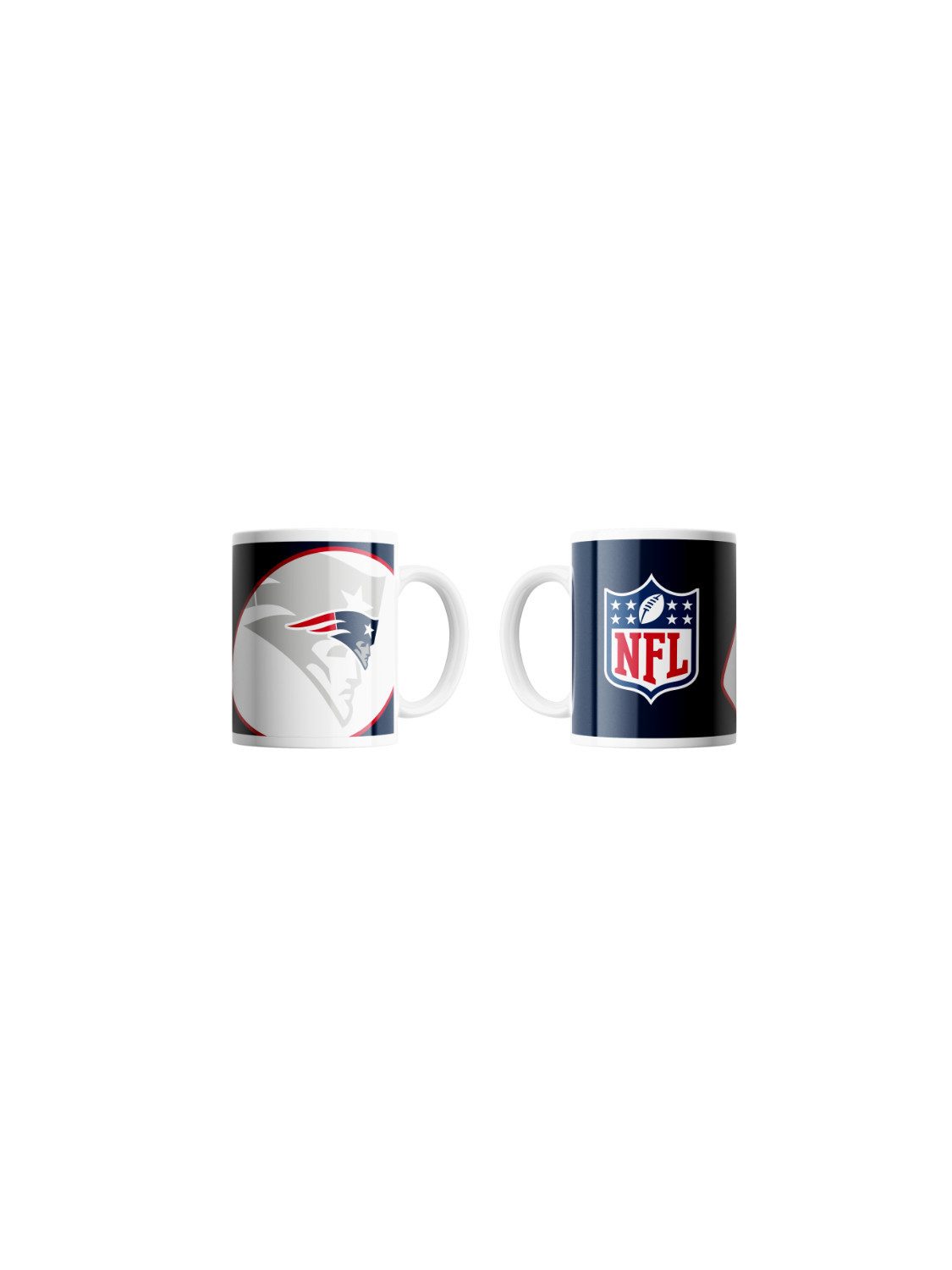 New England Patriots Becher New England Patriots Mug Shadow Logo & Shield, Keramik