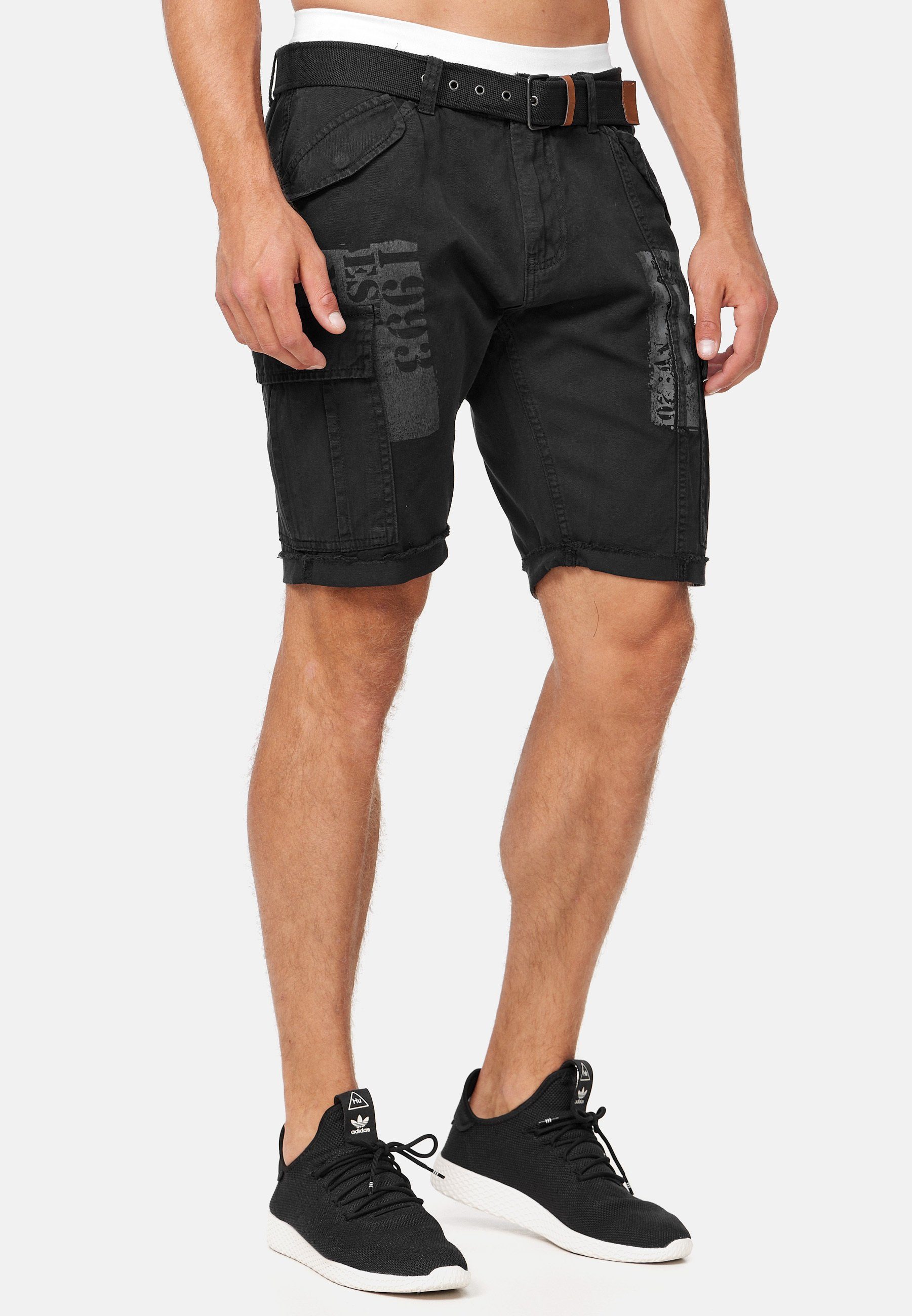 Indicode Cargoshorts Jaramillo Black