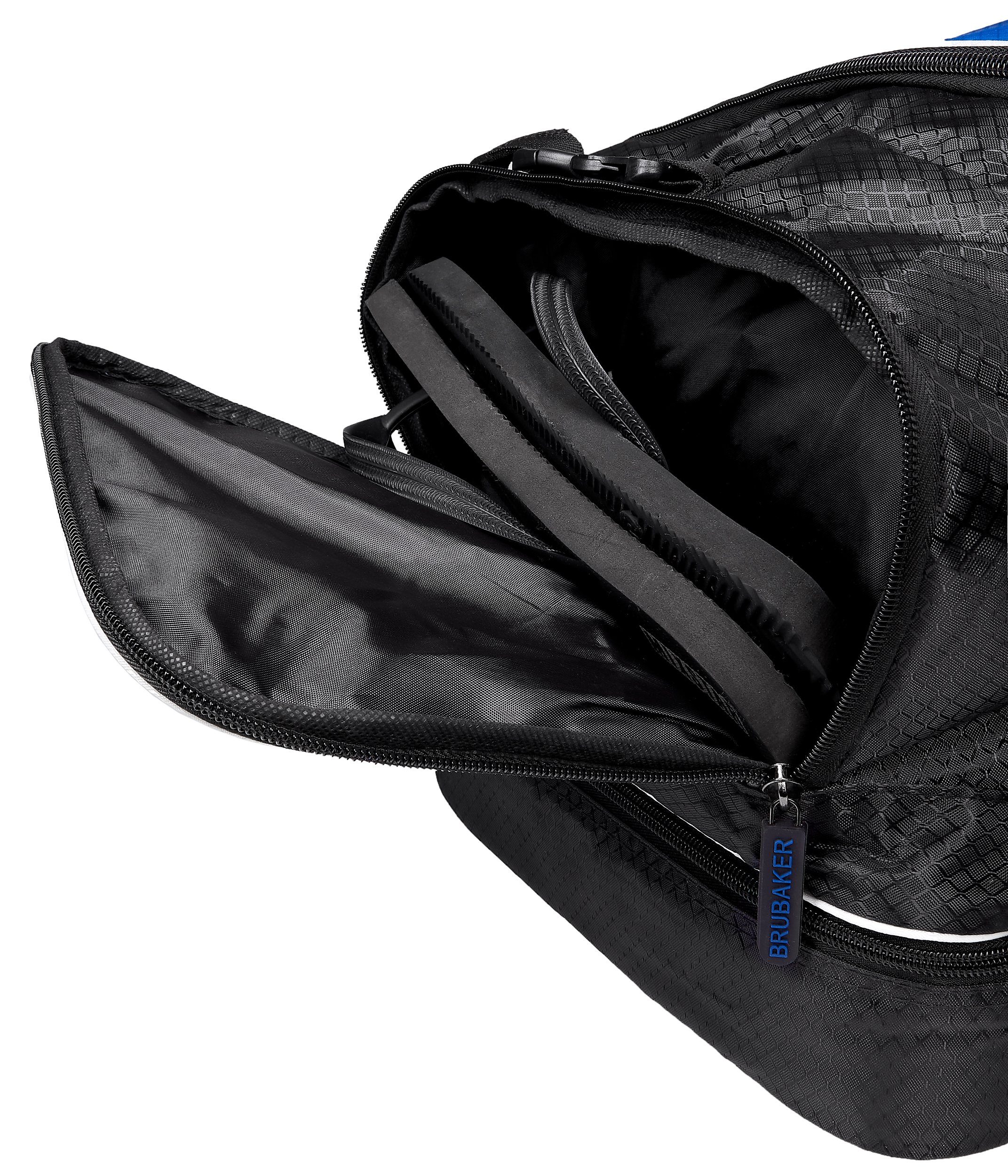 BRUBAKER Sporttasche XXL (1-tlg., Fitnesstasche Nassfach), 52 oder und Reisetasche 90 Schuhfach mit Trainingstasche Schwarz l Schultergurt l mit abnehmbarem