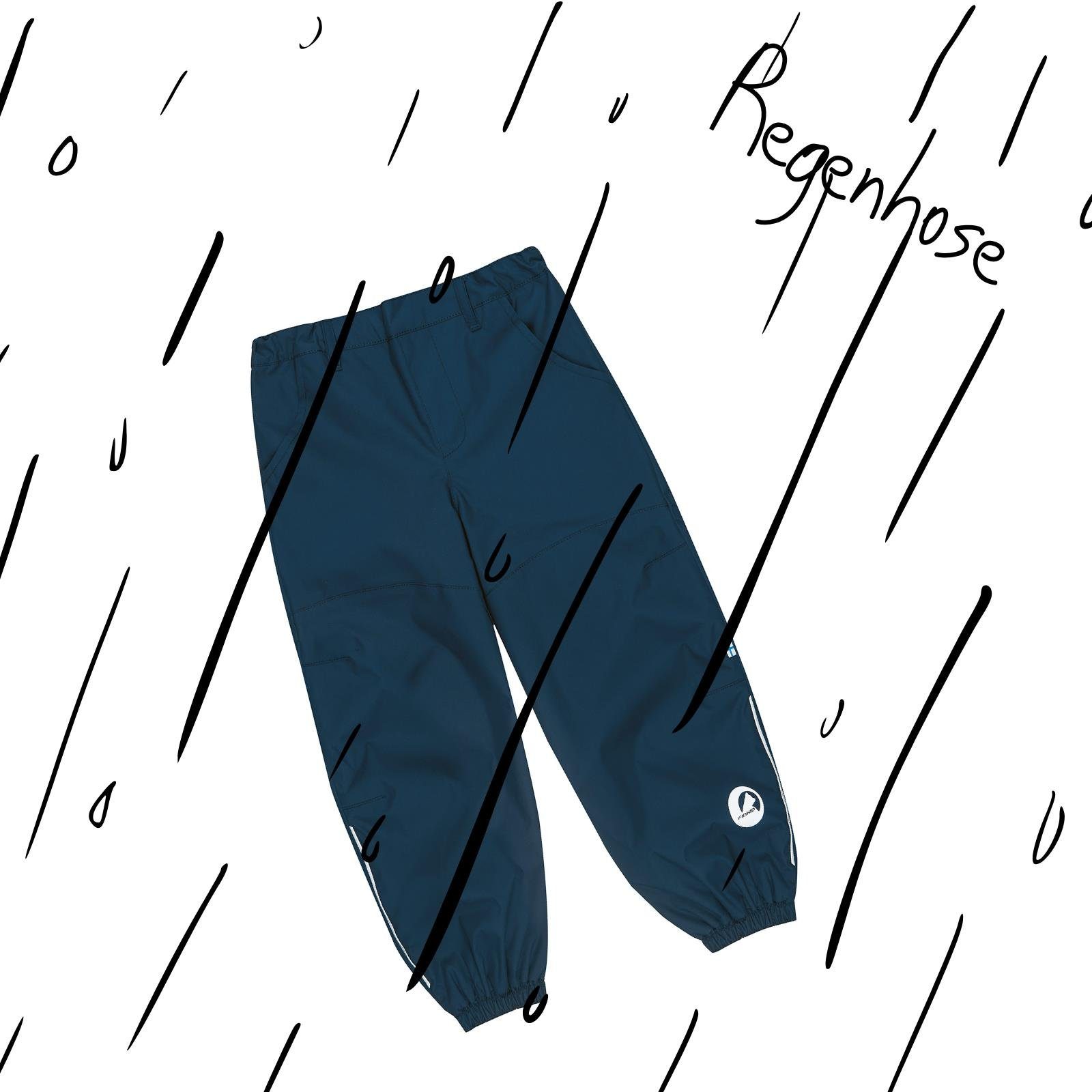 Regenhose blau Regenbekleidung Rainpant Finkid Regenhose Piksa Finkid Navy