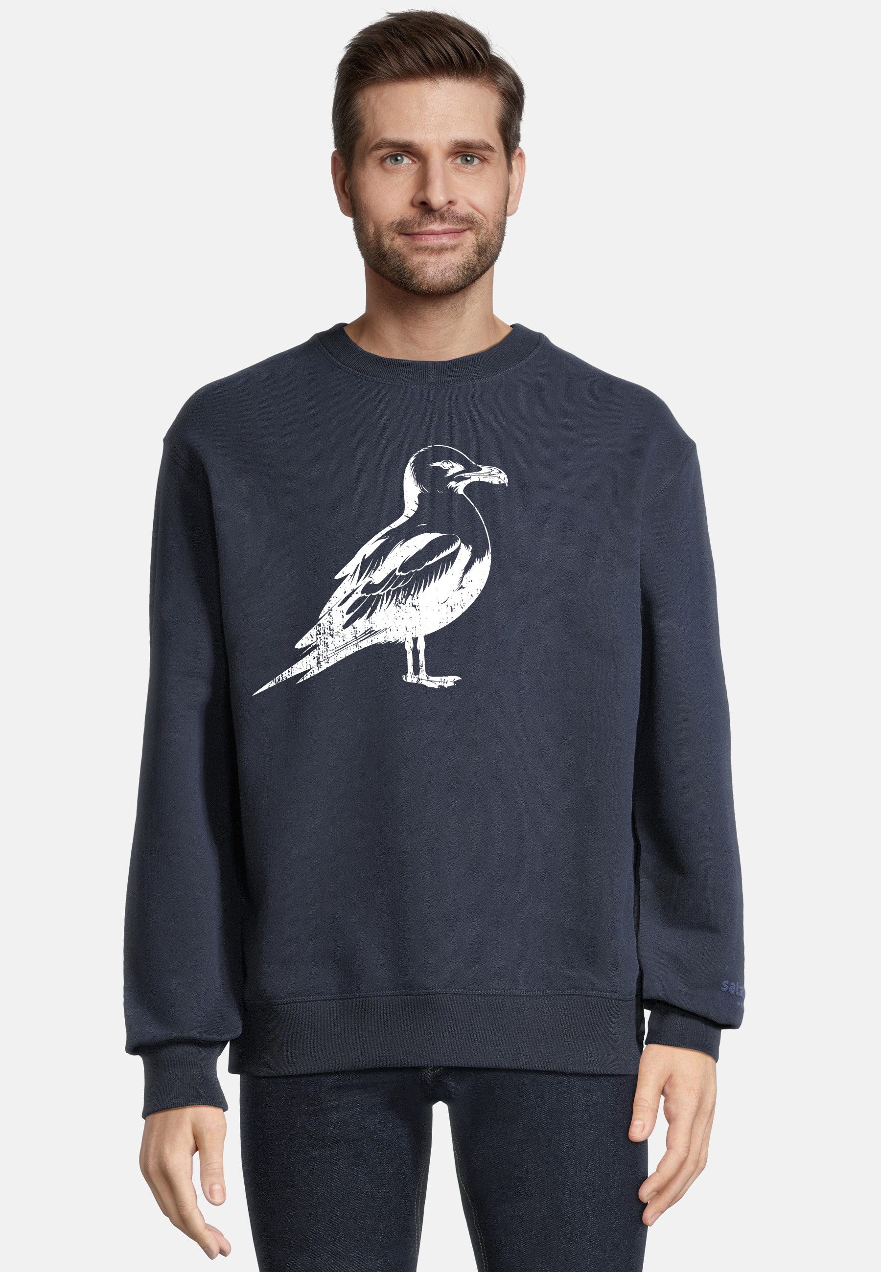 salzhaut Hoodie OLBEN UNISEX - MÖWE Unisex normale Passform salzhaut Kapuzenpullover – bequemer Fit und nordisch klares Design