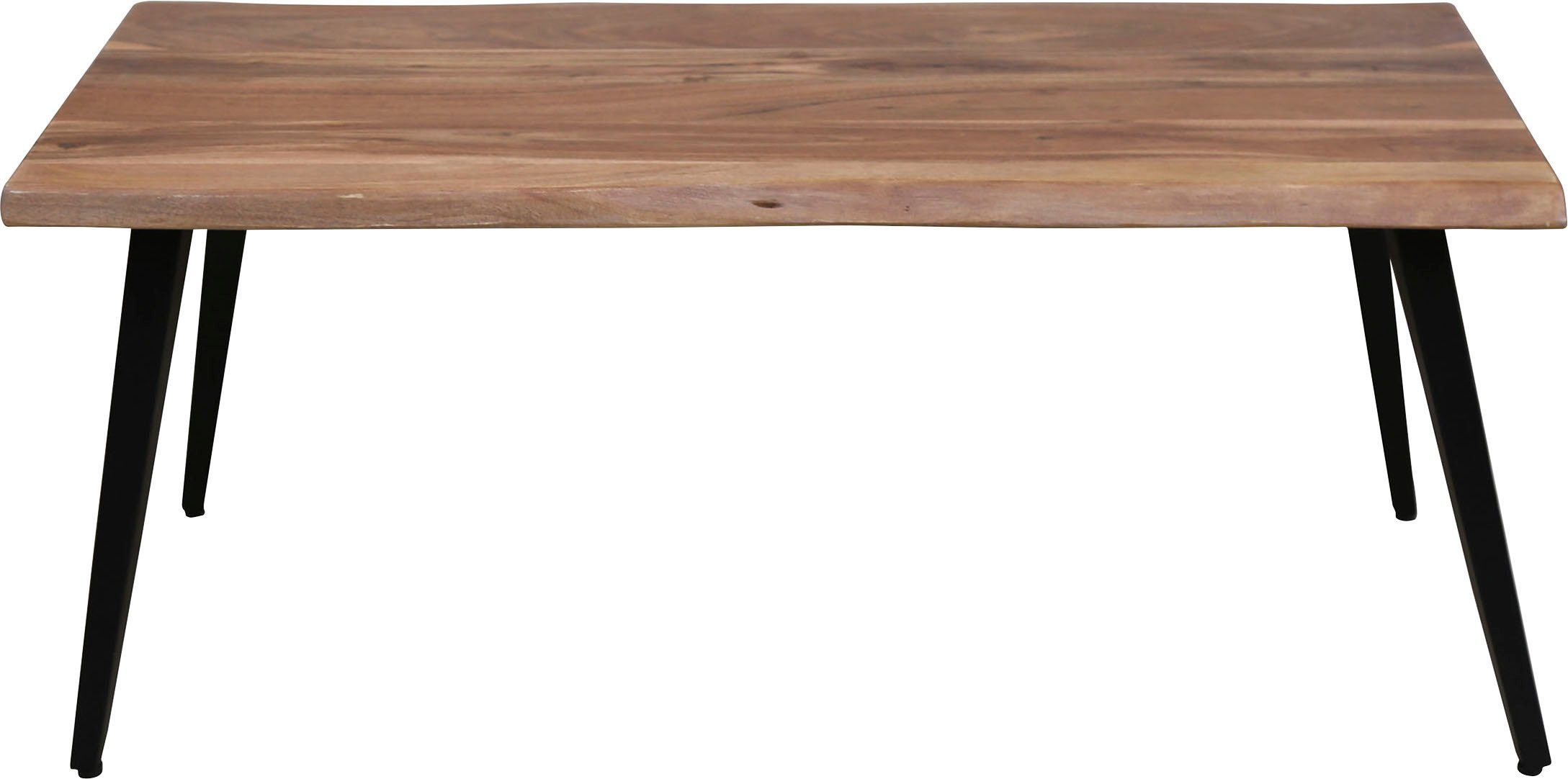 byLIVING Couchtisch Caddy, Tischplatte mit Baumkante, Breite 110 oder 60 cm