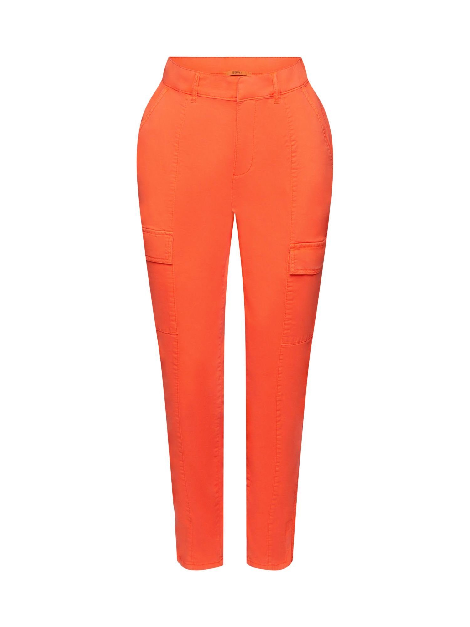 mittelhohem Esprit Cargohose RED ORANGE mit Cargohose Bund