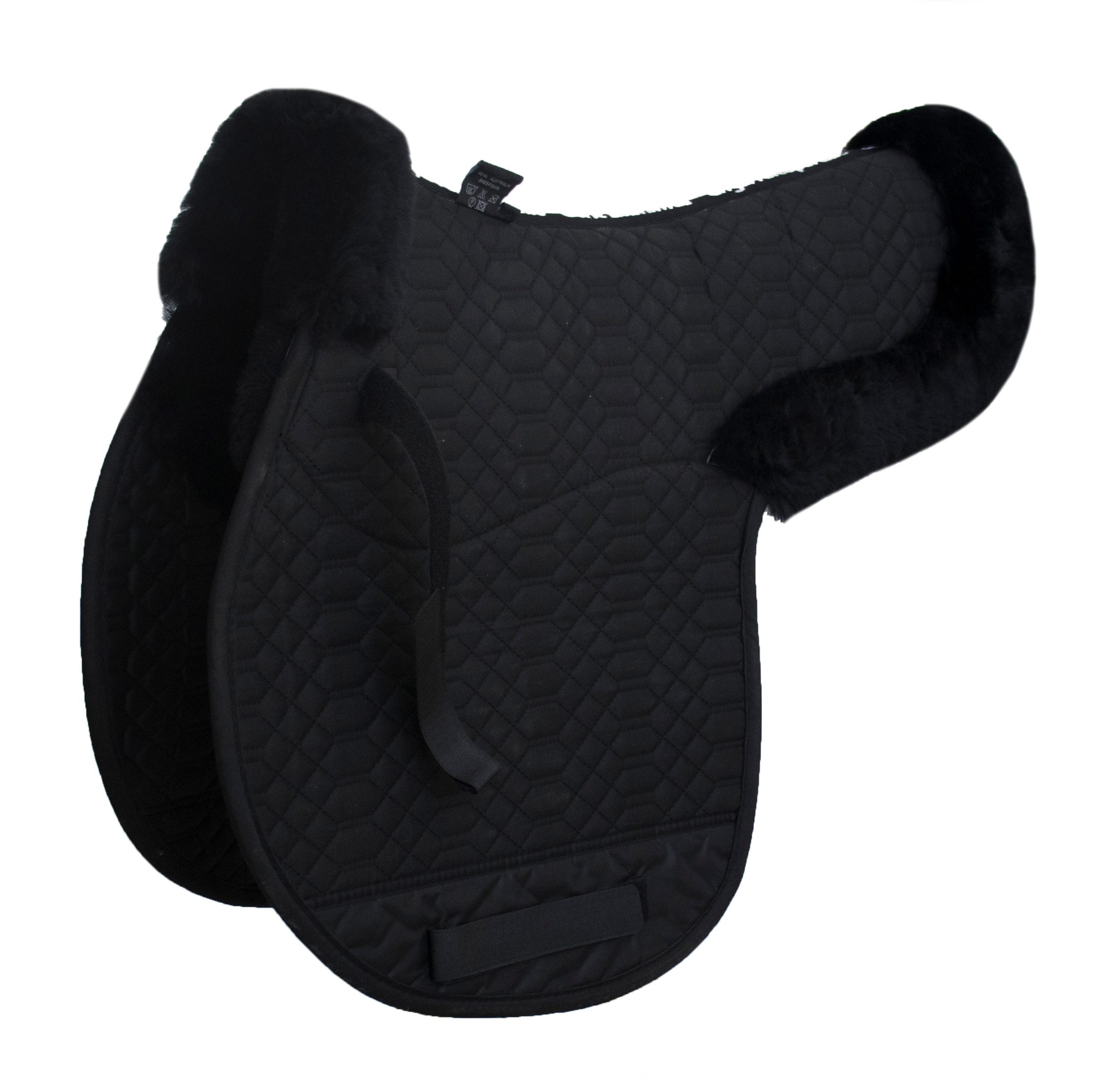Engel Reitsport Sattelpad Satteldecke SADEK2 Lammfell & Baumwollsteppstoff Fell in Sattellage