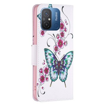 Wigento Handyhülle Für Xiaomi Redmi 12C Kunstleder Handy Tasche Book Motiv Etuis Schutz