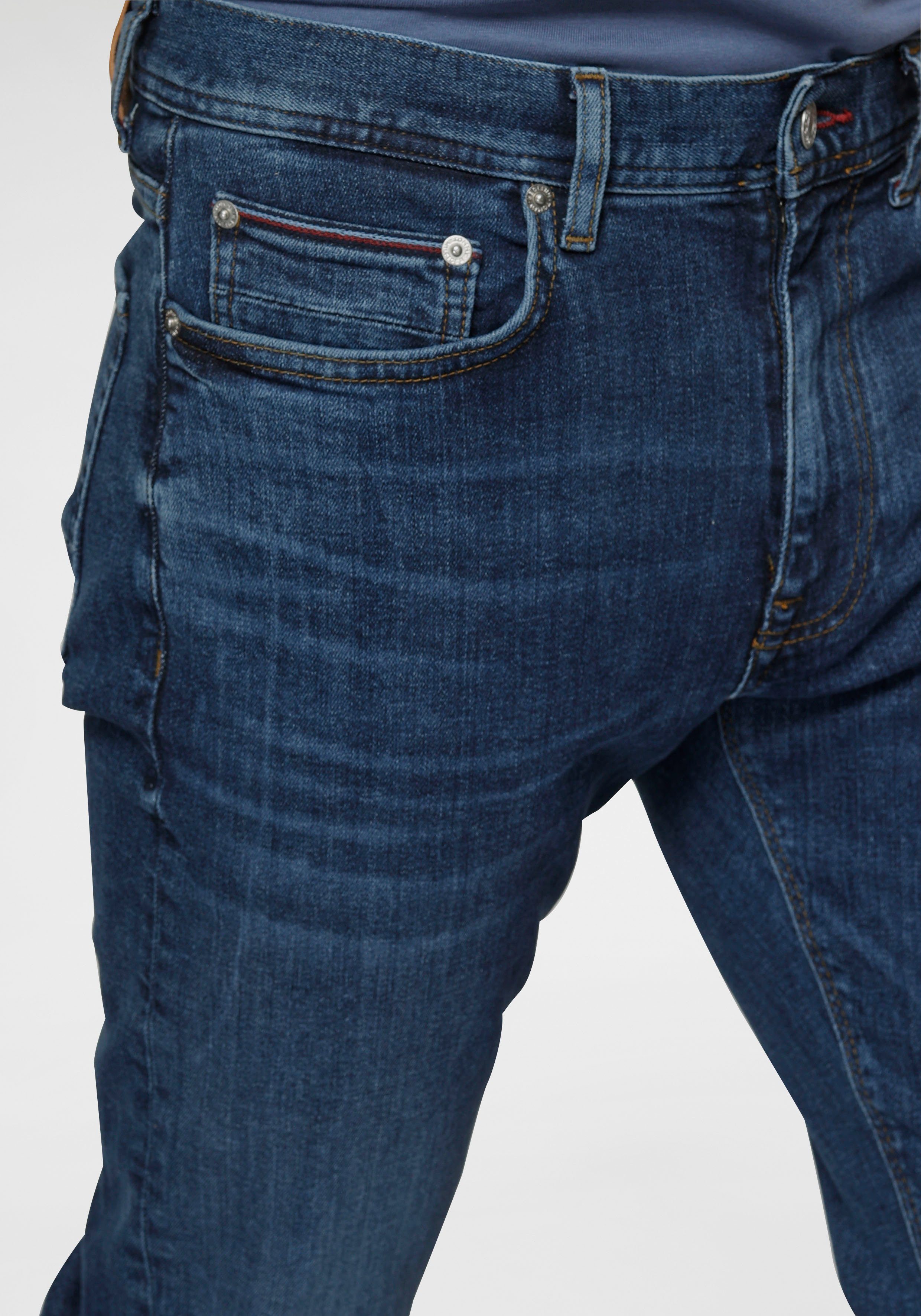 Baumwoll-Denim Bleecker oregon Slim-fit-Jeans Tommy Hilfiger extra mit bequem Stretch, indigo