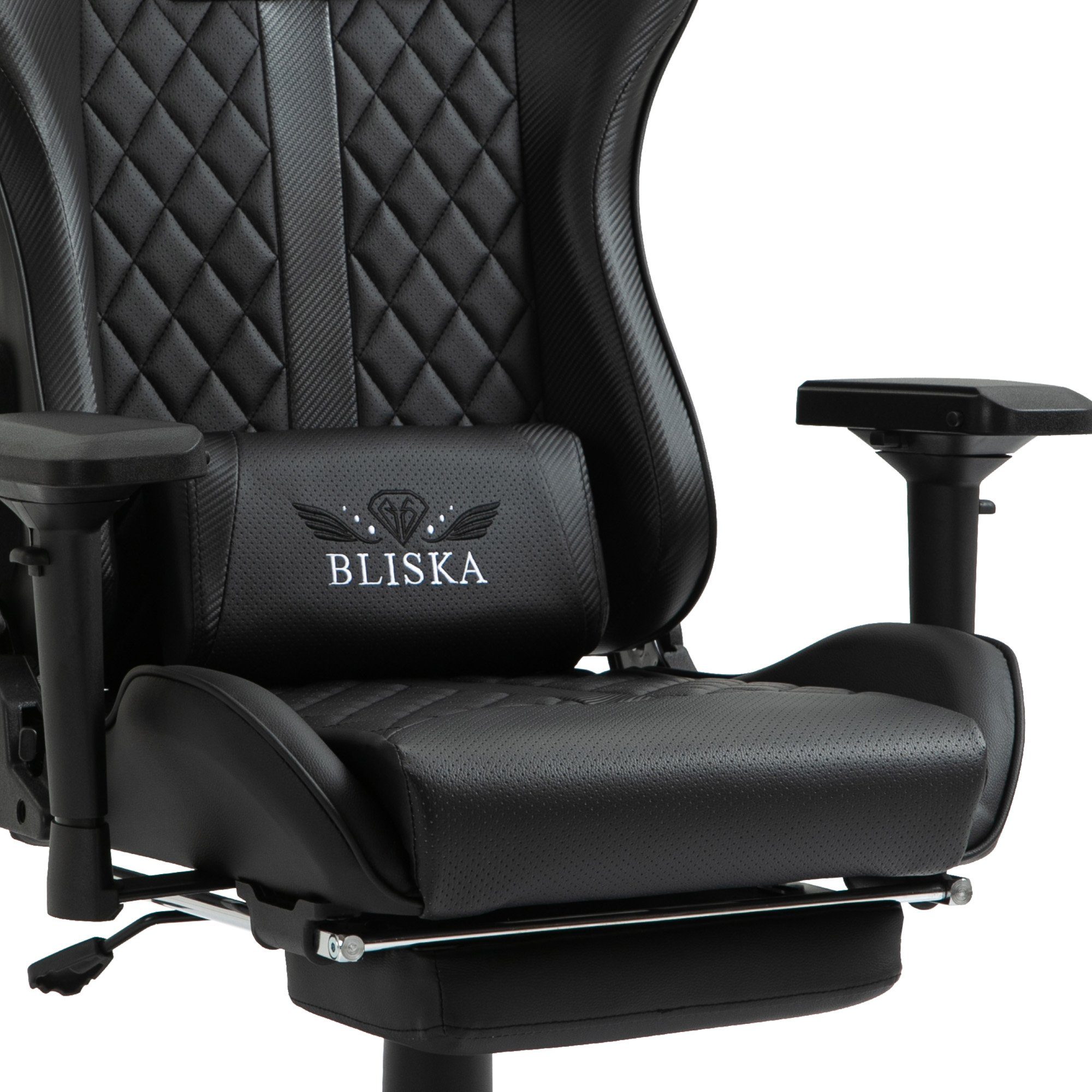 (einzeln), TRISENS Bürostuhl Schwarz flexiblen im Chefsessel Racing-Design Stuhl mit Gaming Armlehnen Thanos