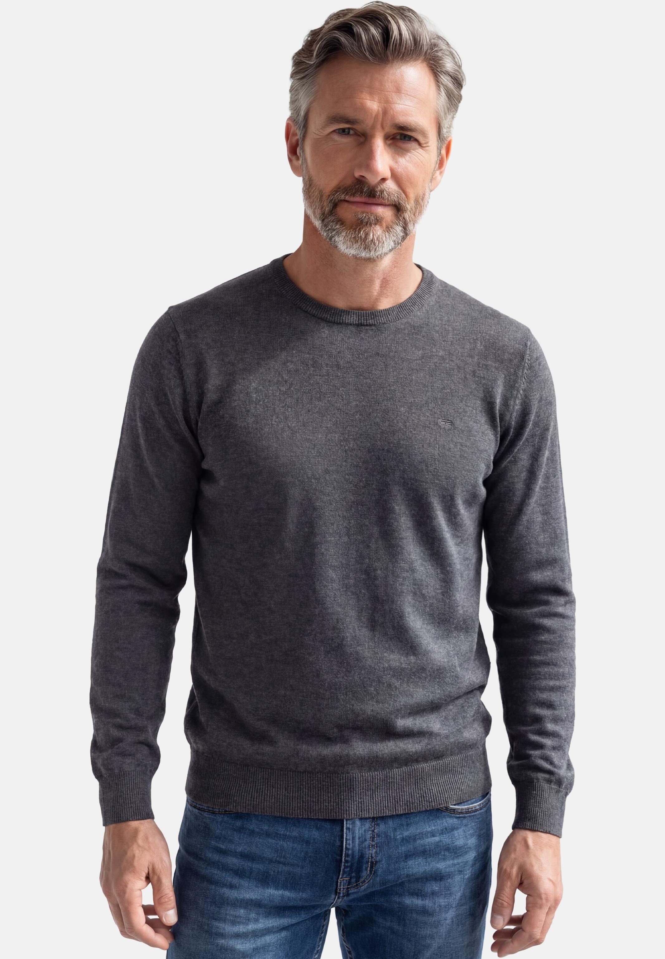 Rundhalspullover Basic