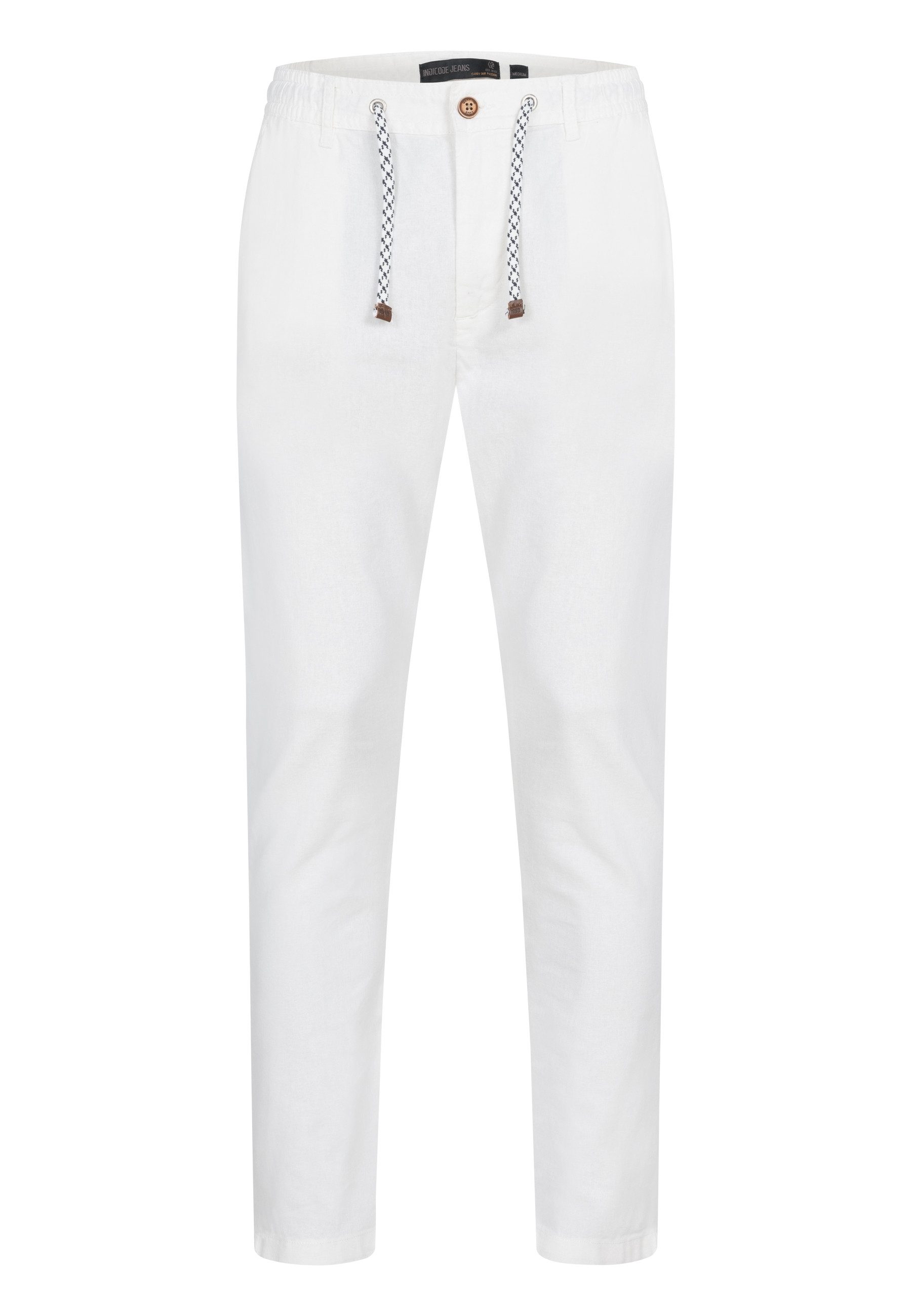 INDICODE Leinenhose Herren Veneto Sommerhose Leinen Herrenhose leichte Sommerhose mit Kordelzug – Bild 2 von 5