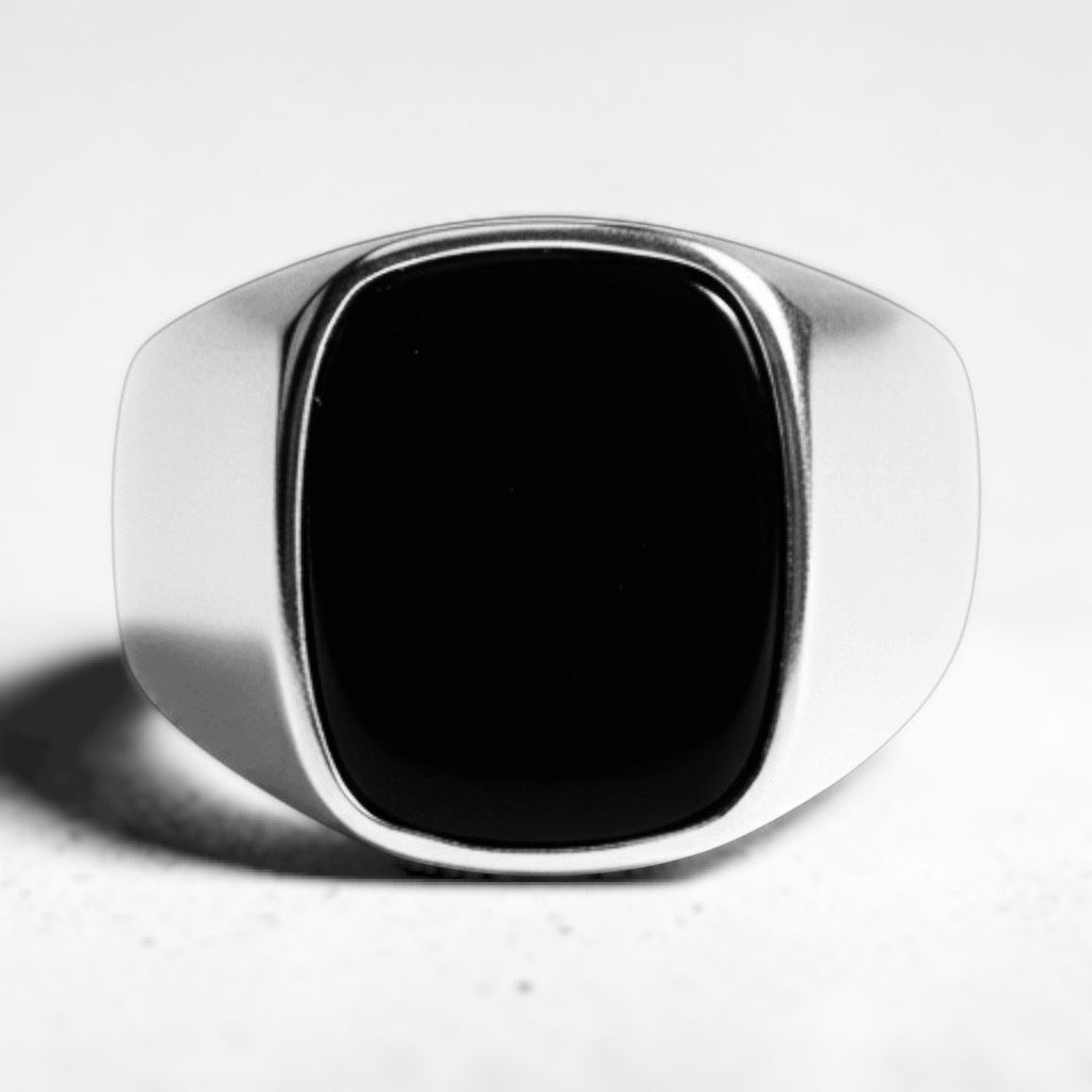 Karisma Schmuck Siegelring Herren aus 925 Silber – Massiver Silberring, ideal zum Eingravieren, SR2000