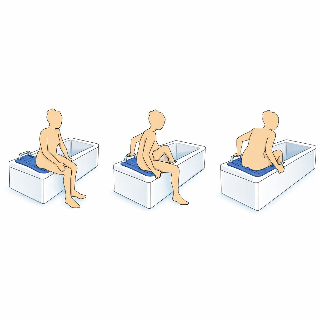 ETAC Badewannenbrett Fresh Badewannenbrett 69 cm, belastbar bis 150 kg, Verstellfüße, zum einfachen Einstieg in die Wanne