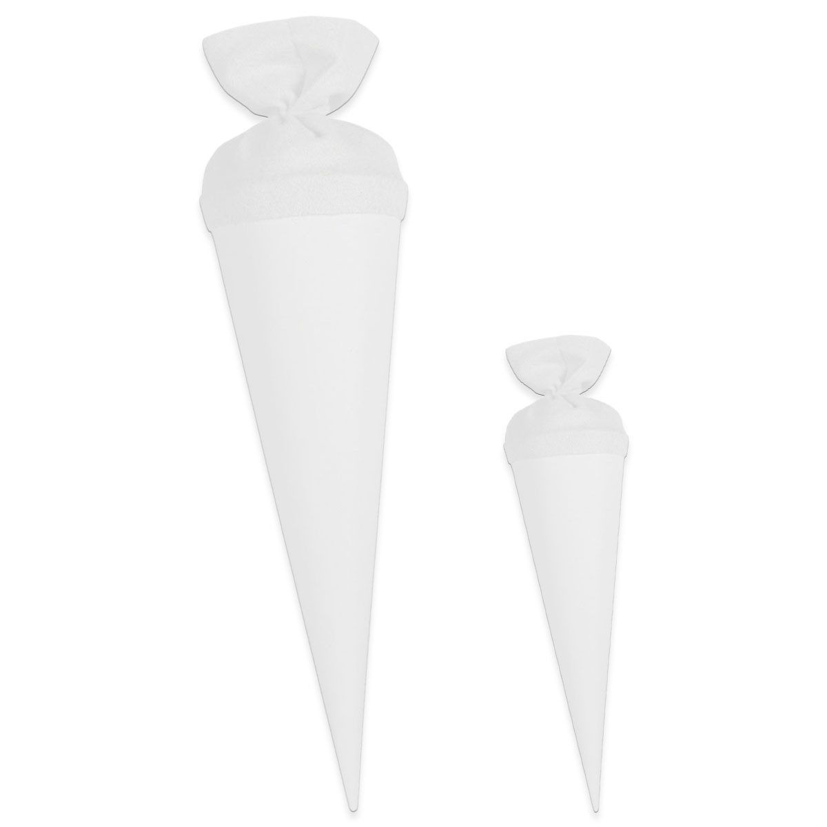 itenga Schultüte itenga Bastelschultüte 70cm und Geschwister 35cm mit Filzverschluss WE