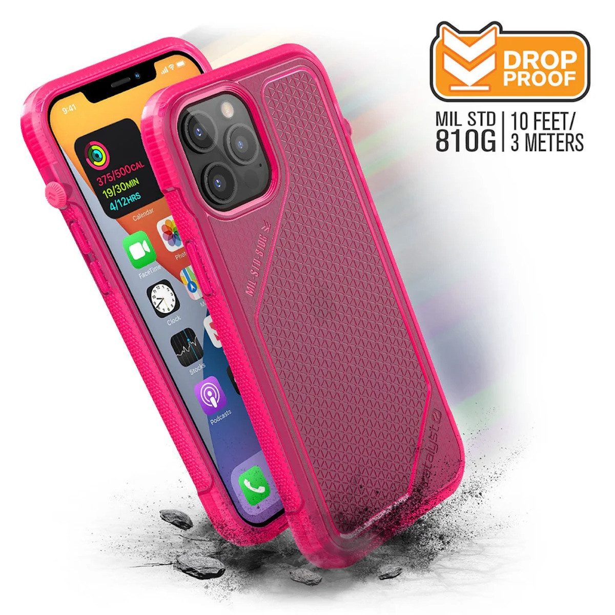 Catalyst Smartphone-Hülle Vibe Case, für iPhone 12, Neon Pink