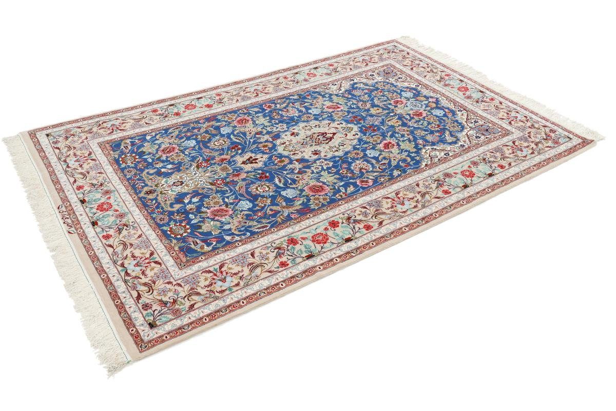 Orientteppich Isfahan Seidenkette 152x235 Handgeknüpfter mm 6 Trading, Höhe: Orientteppich, Nain rechteckig