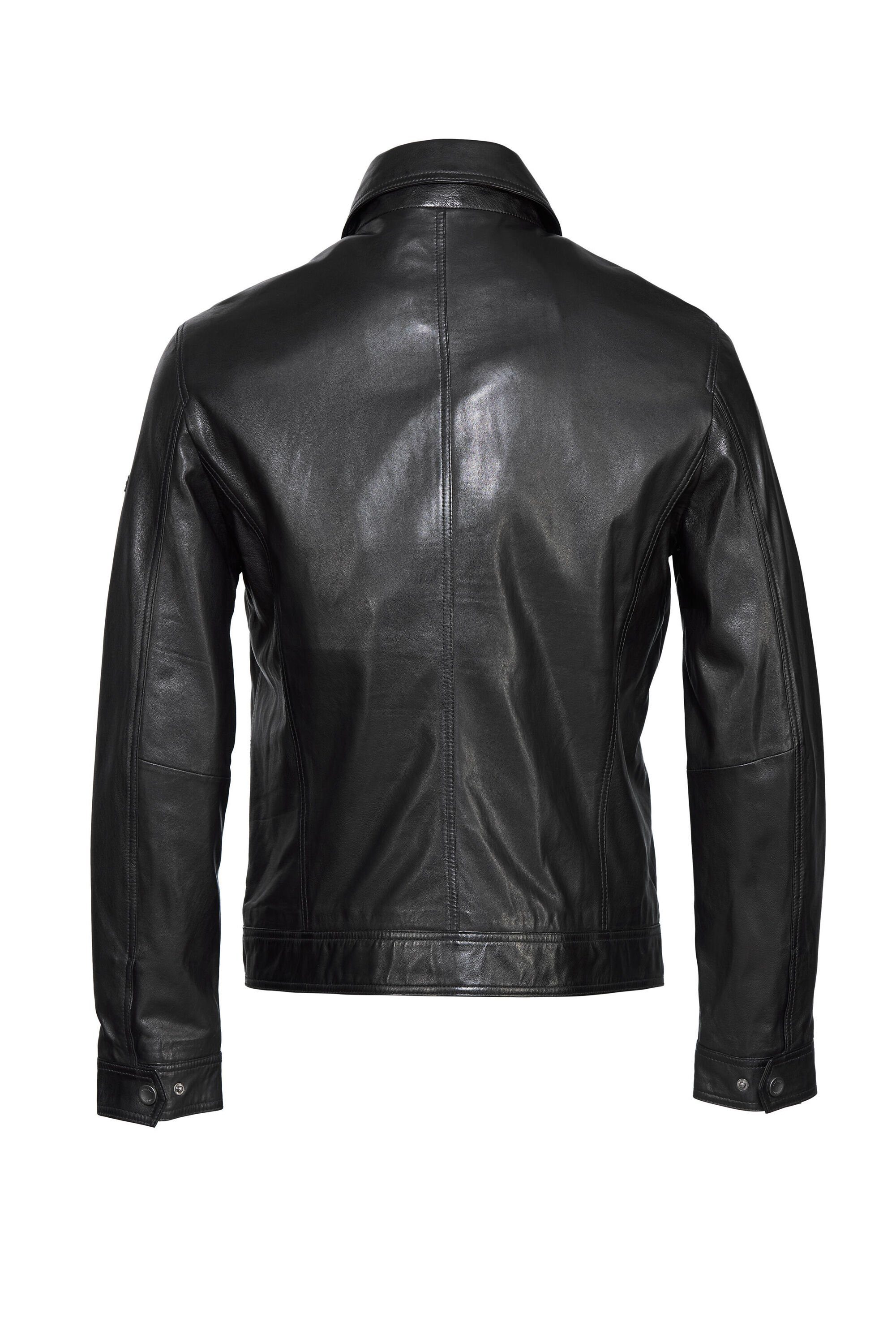 bugatti Lederjacke BULUCIANO (1-St) bequeme Passform günstig online kaufen