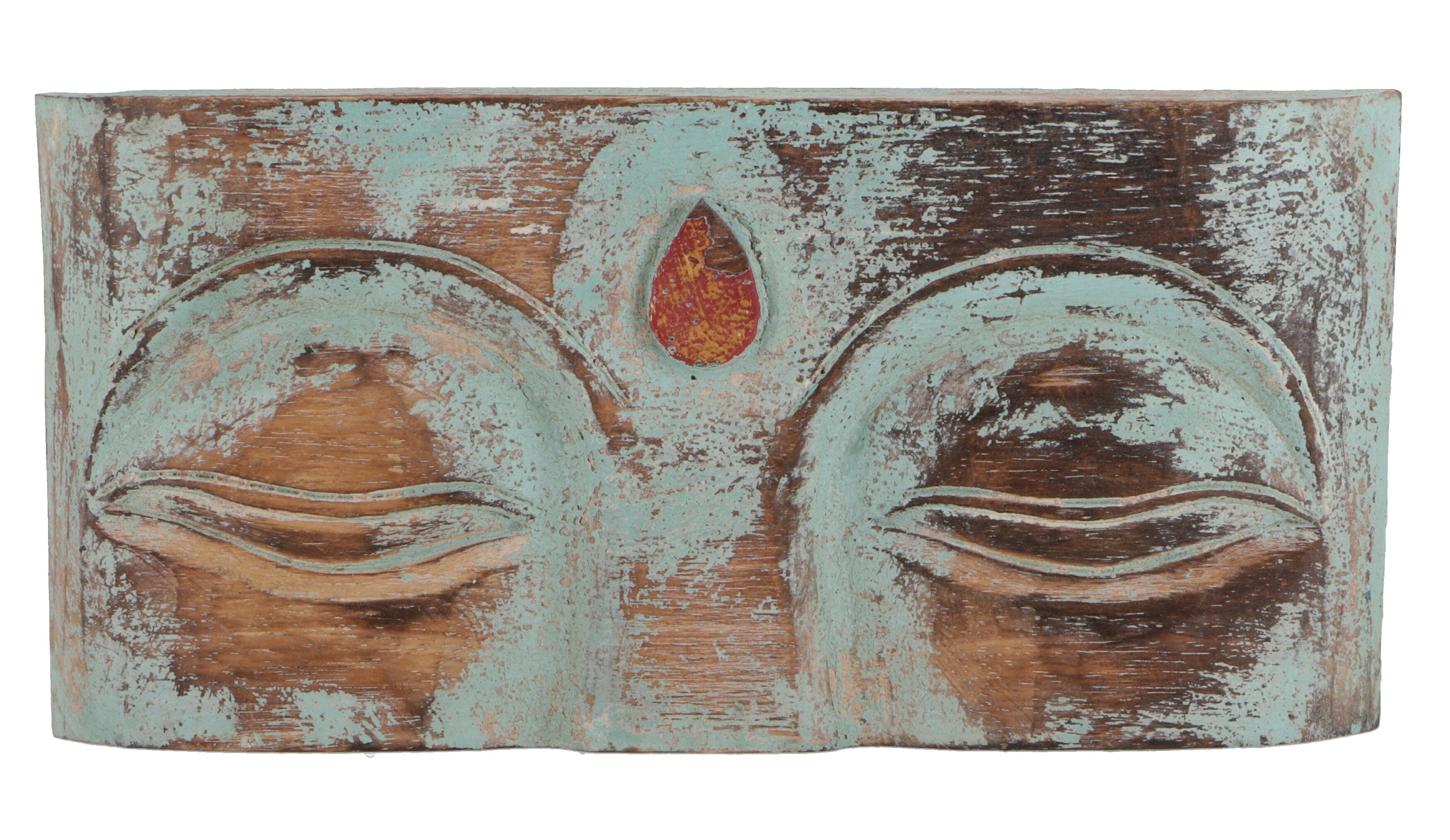 Maske, Buddha Geschnitzte Guru-Shop Buddhafigur Wanddekoration,..