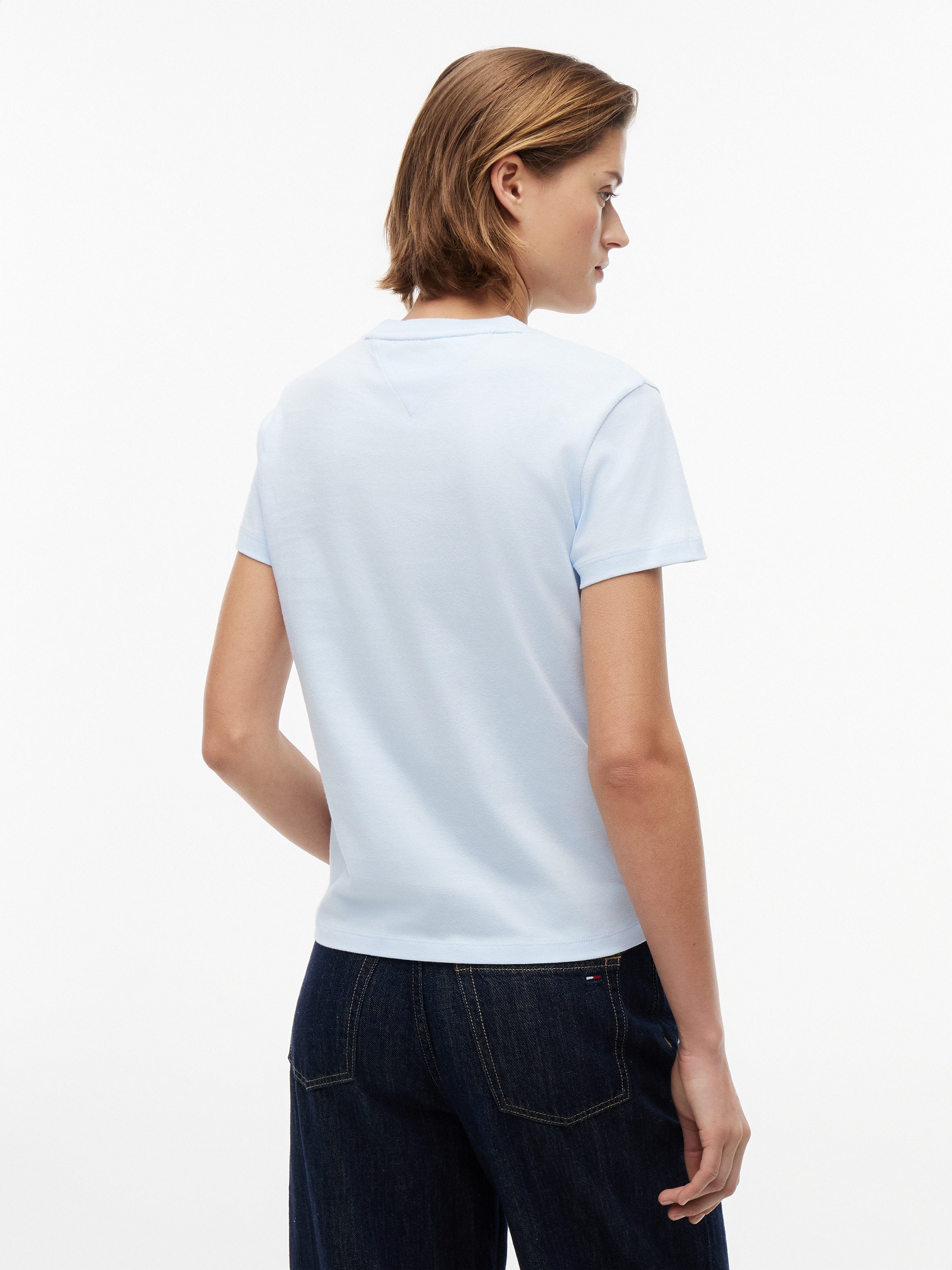 Tommy Jeans Kurzarmshirt TJW REG TJ FLAG SS TEE Baumwolle, Logodruck, regular fit