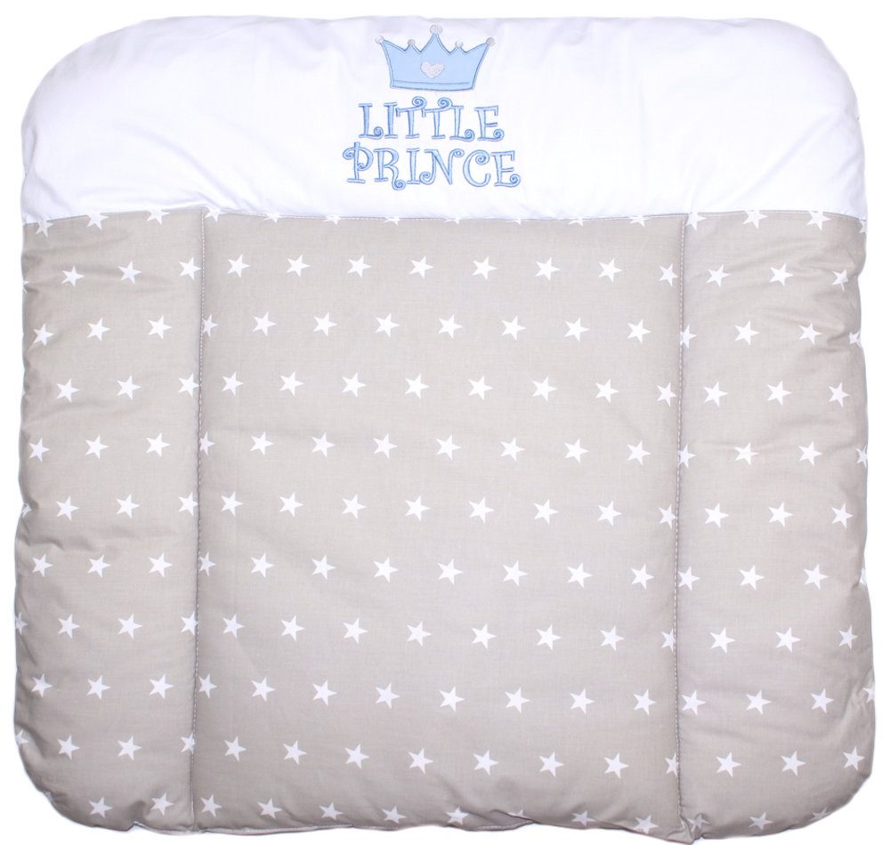 Primawela Wickelauflage Baby Wickeltischauflage Auflage für Wickeltisch Baumwolle-Prince