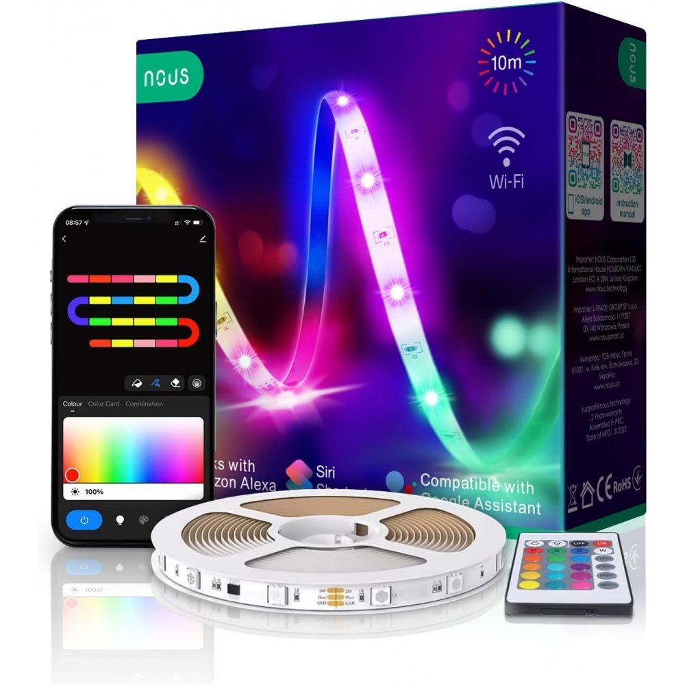 NOUS LED Stripe F2 - LED Strip - 10 m - weiß | LED-Stripes