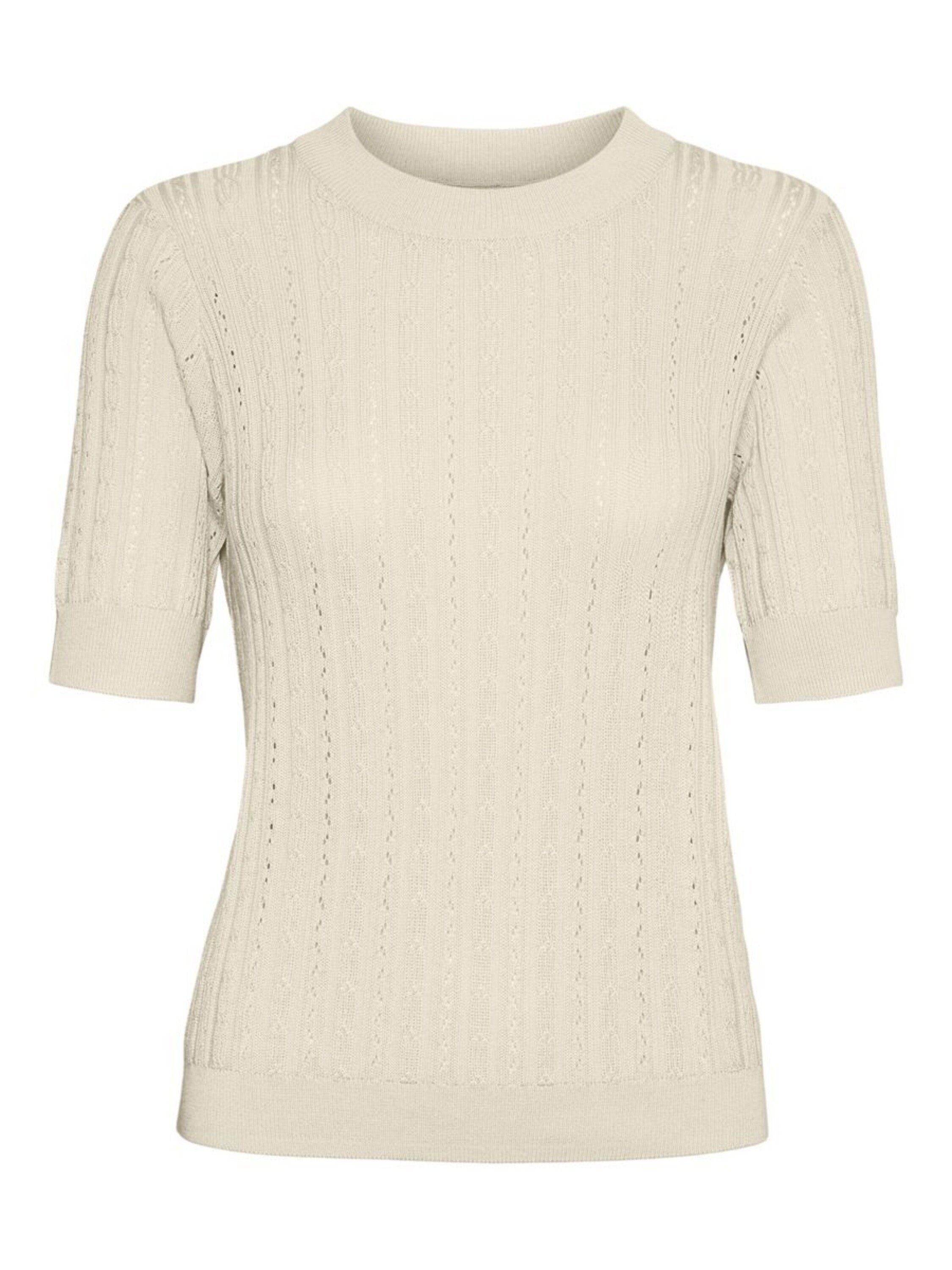 Vero Moda Strickpullover (1-tlg) Lochmuster