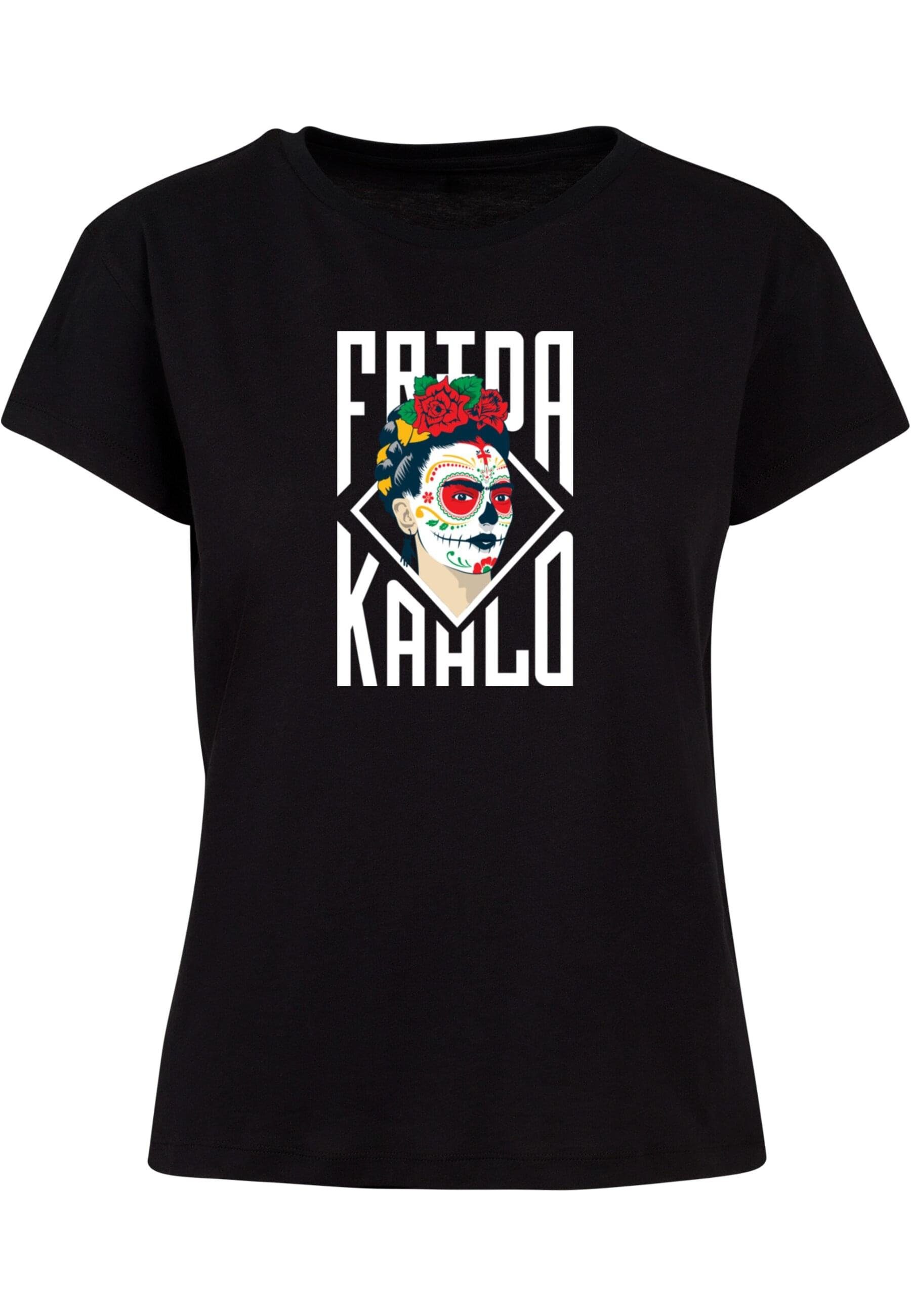 Frida Lettering Merchcode Tee Box - Damen Ladies T-Shirt (1-tlg) Kahlo
