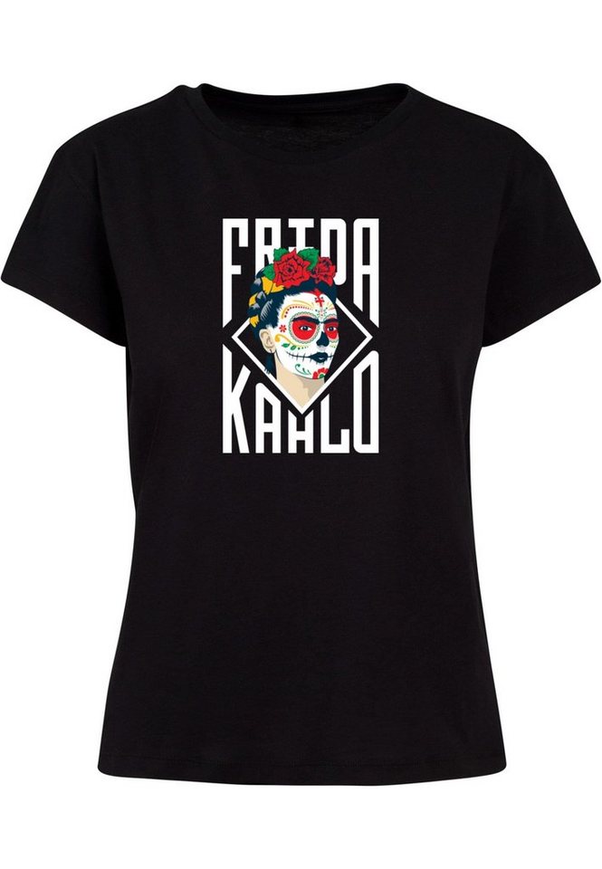 - Kahlo T-Shirt Tee Ladies Box (1-tlg) Damen Merchcode Lettering Frida