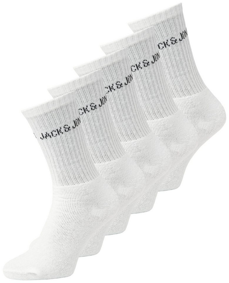 Jack & Jones Tennissocken JACREGEN TENNIS SOCK 5 PACK NOOS (Packung, 5-Paar) mit Stretchanteil