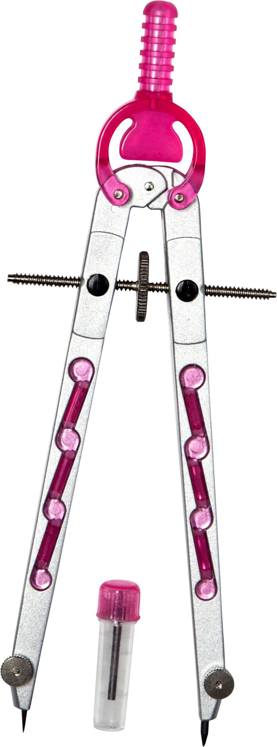 ALCO Zirkel Geometriezirkel silber/rosa (10 Stück)