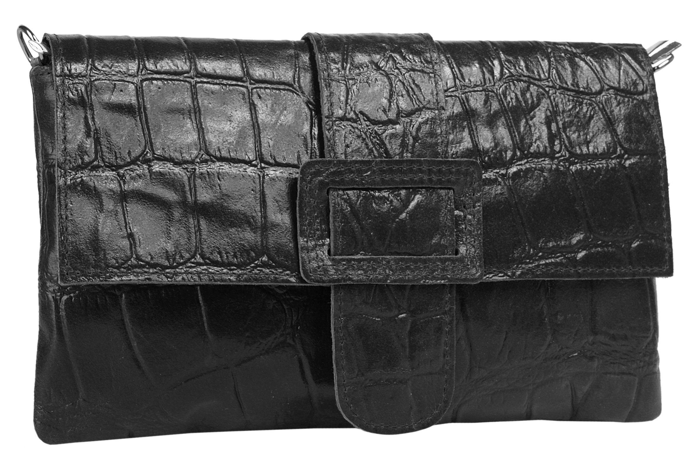 Cluty Abendtasche (1-tlg), echt Leder, Made in Italy